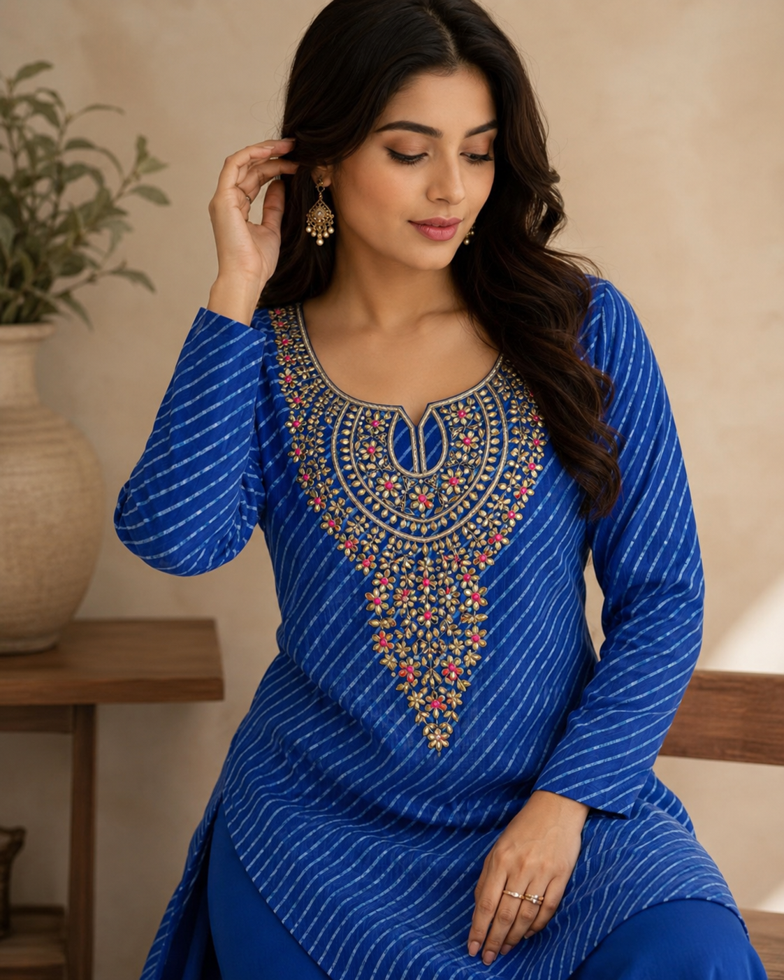 Dharini Gota Patti Kota Doriya kurta 2