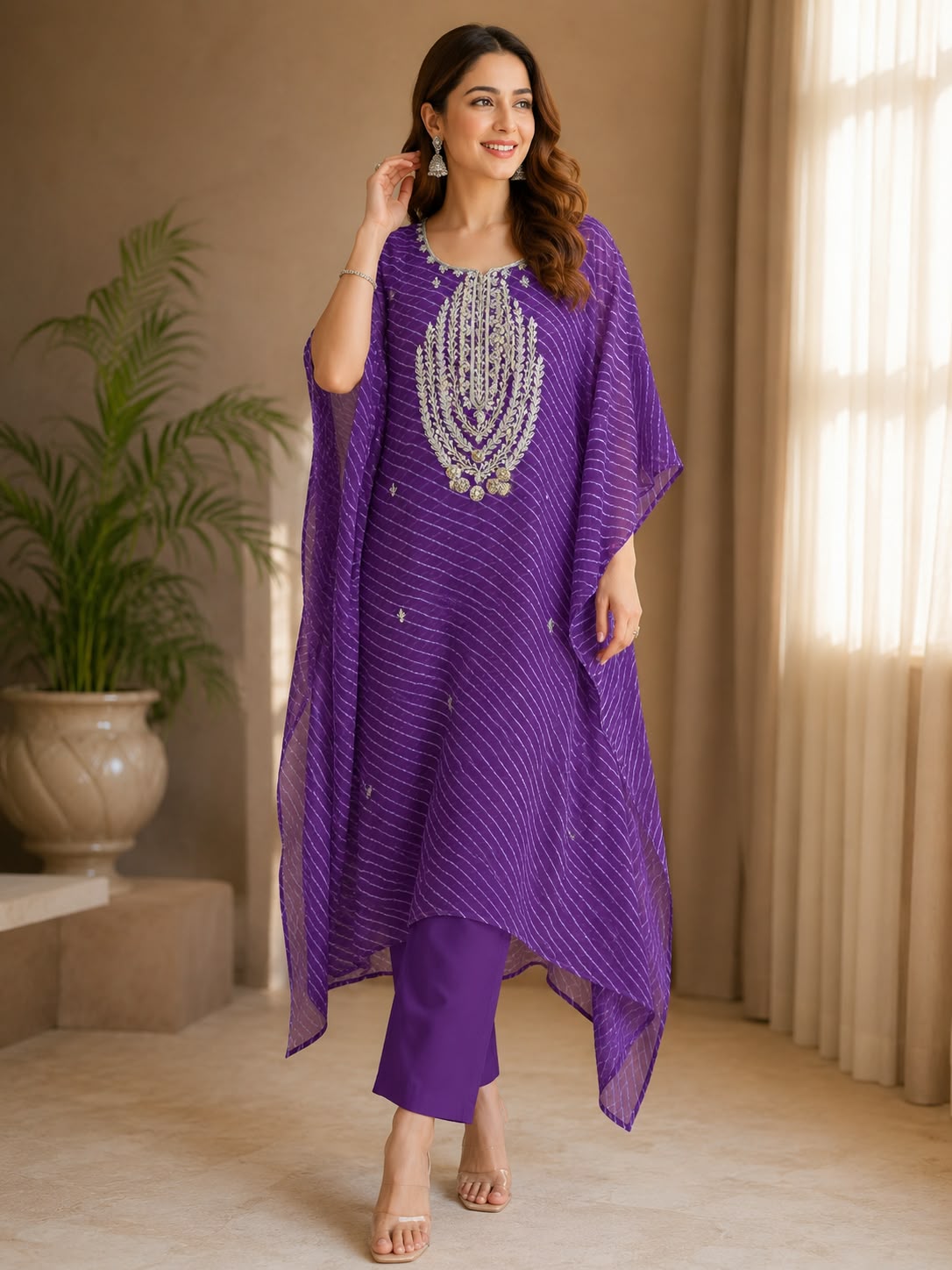 Gulnaar Gota Patti Georgette Full Suit