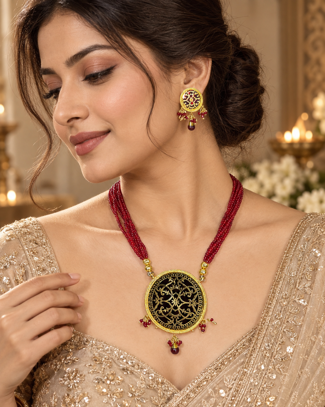 Thewa Pendant Set