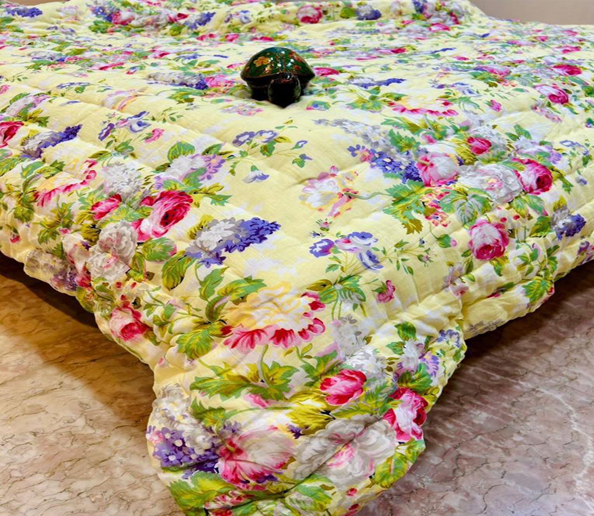 King Size Hand Quilted Razai - Double