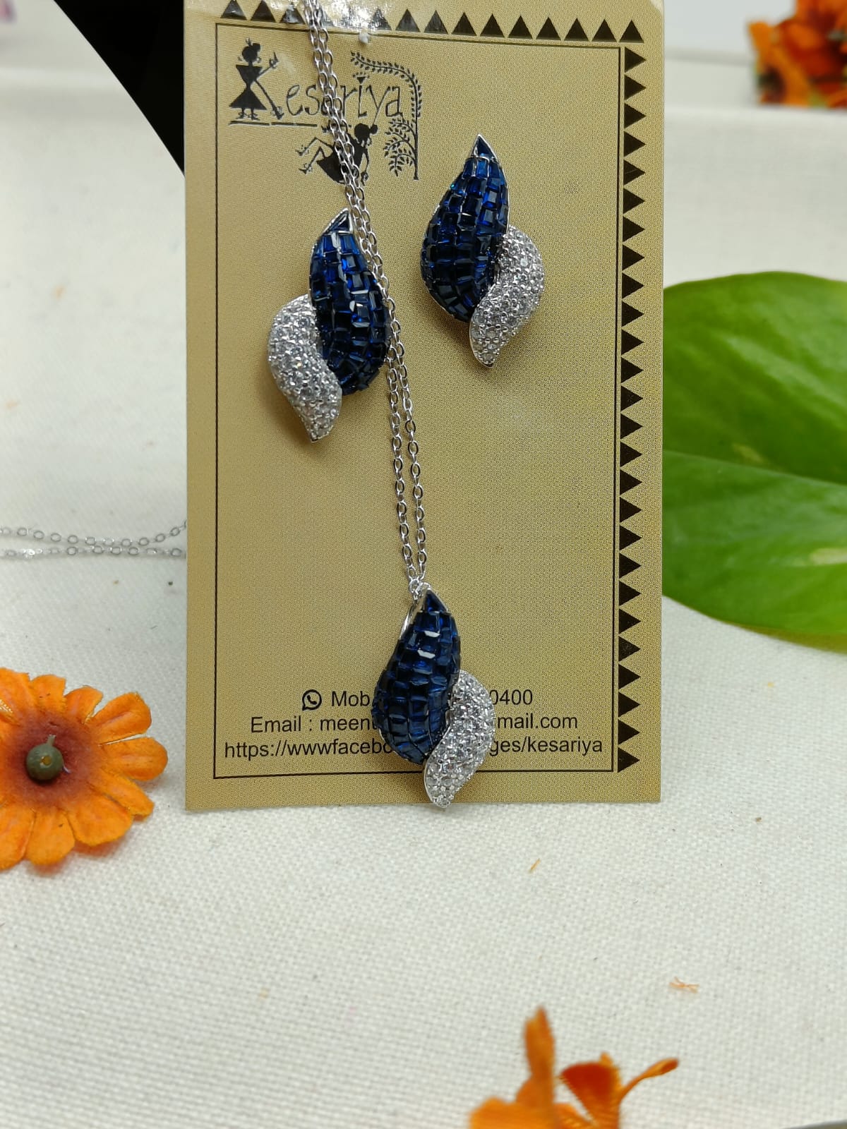 Glimora Semi-Precious Pendant Set