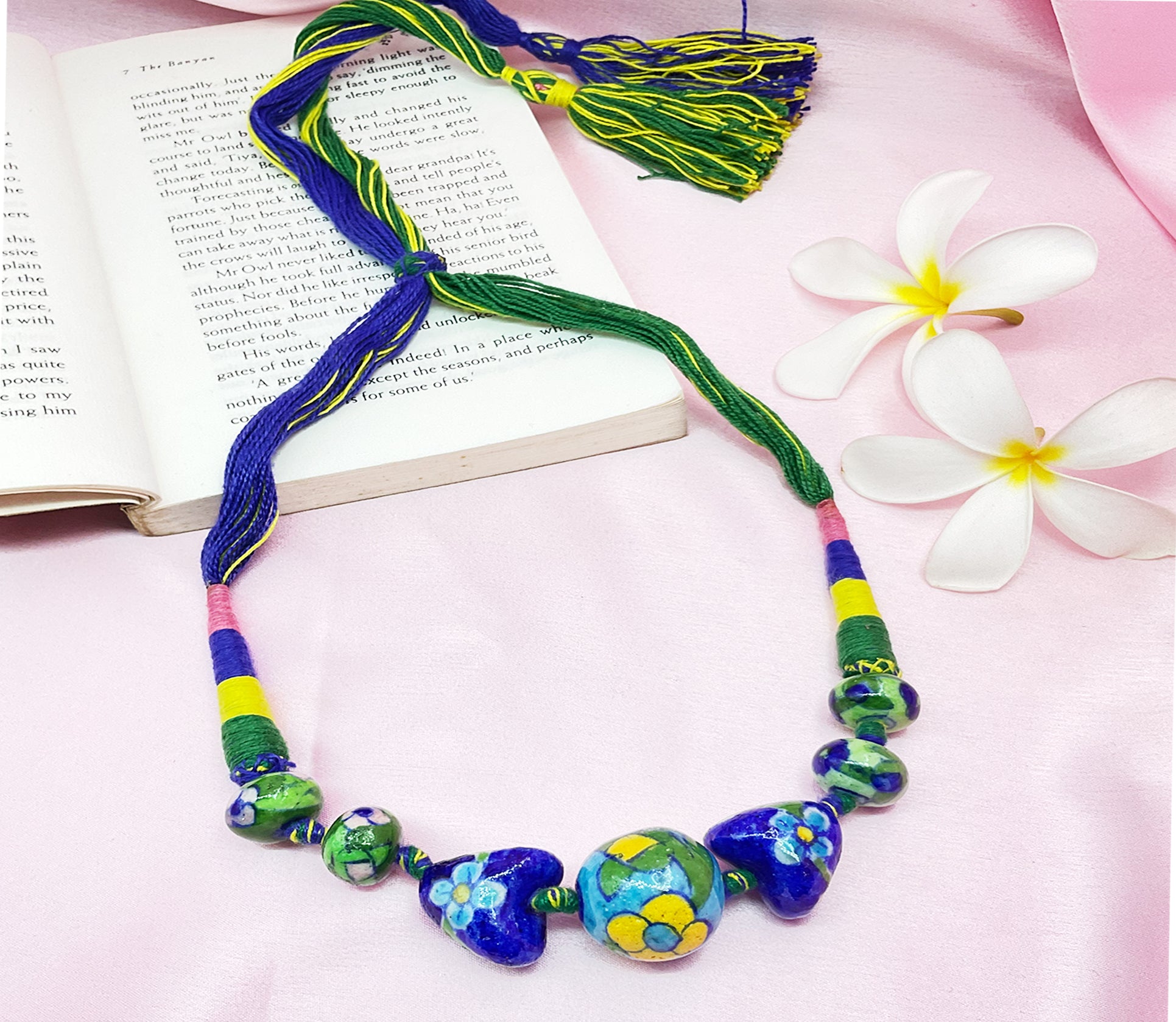 Rang-e-Neela Blue Pottery Necklace