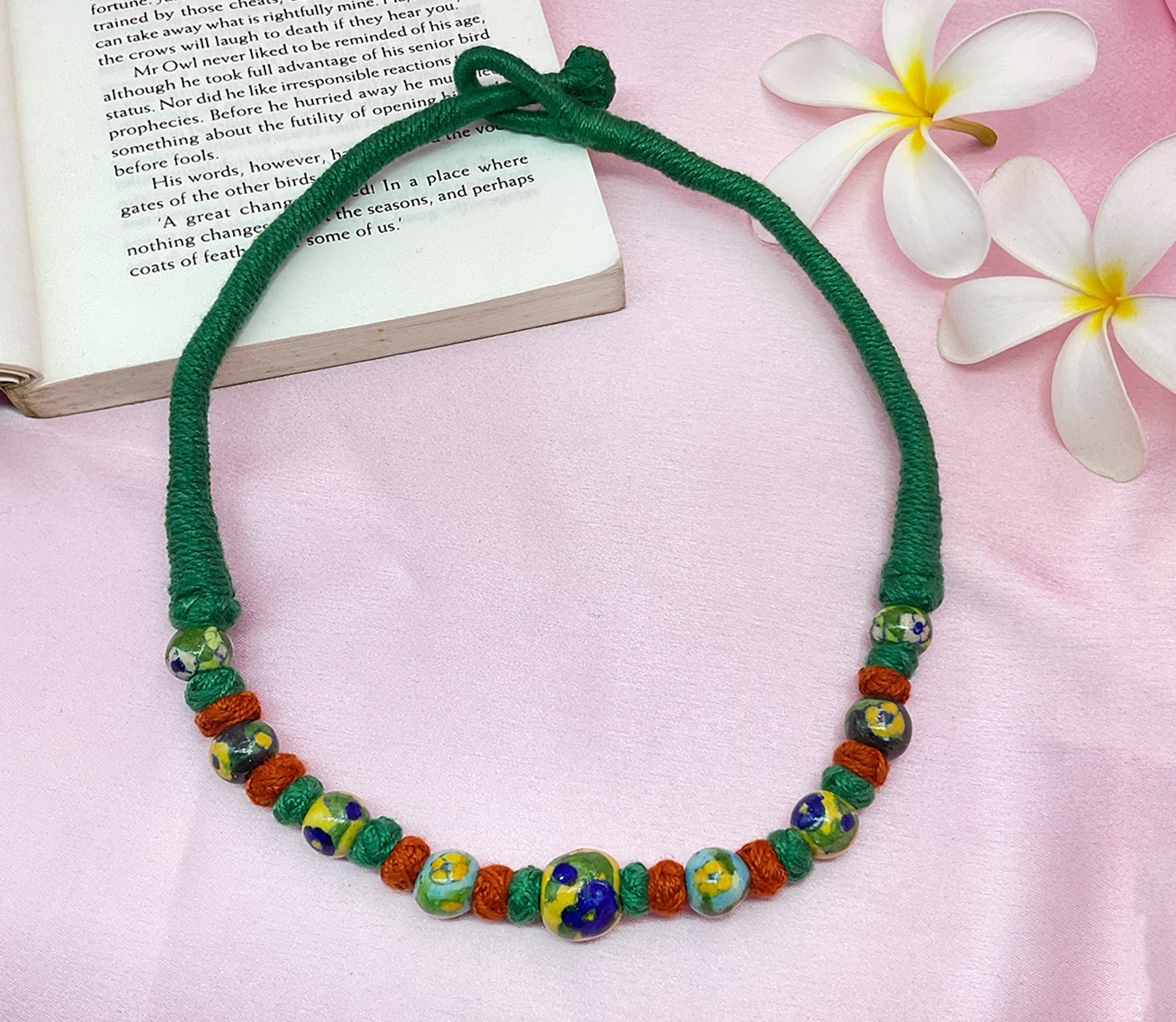 Earthy Bead Blue Pottery Hasli