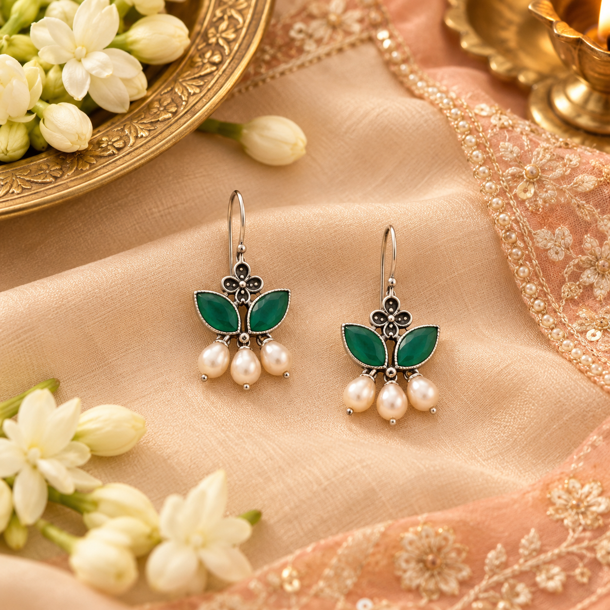 Vasanti Meenakari Earrings