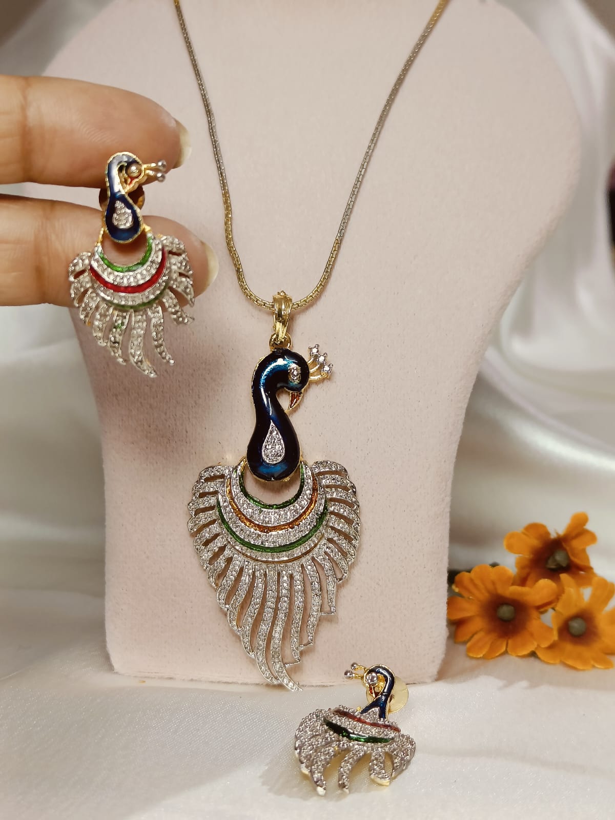 Velora Stone Pendant Set