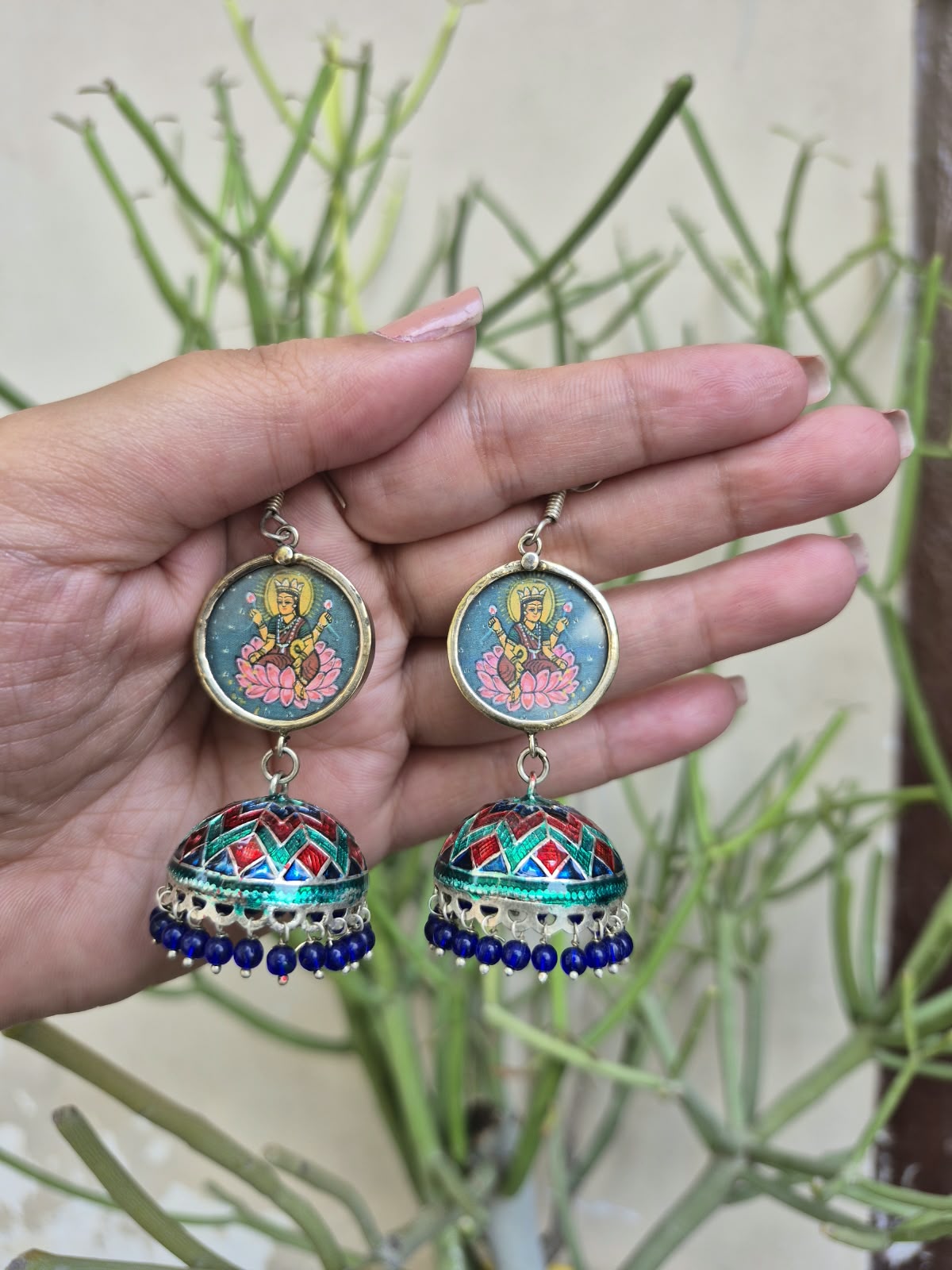 Oxidized Jhumki Earrings