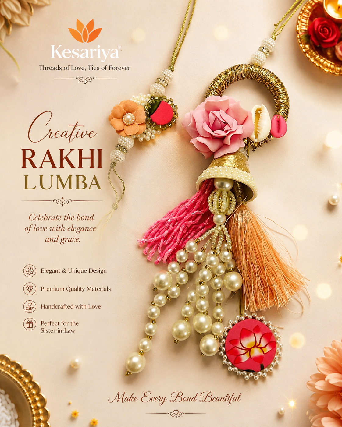 Moli Lavanya LUXE Loomba Rakhi sets