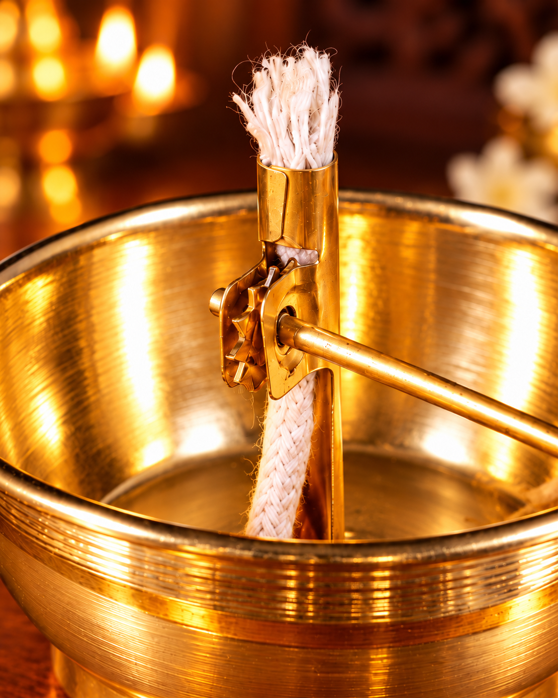 Heritage Brass Akhand Diya with Glass Cover