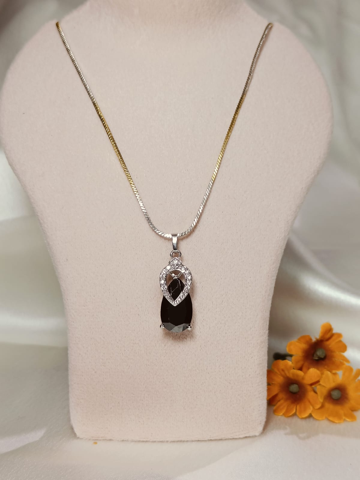 Orlena Stone Pendant Set