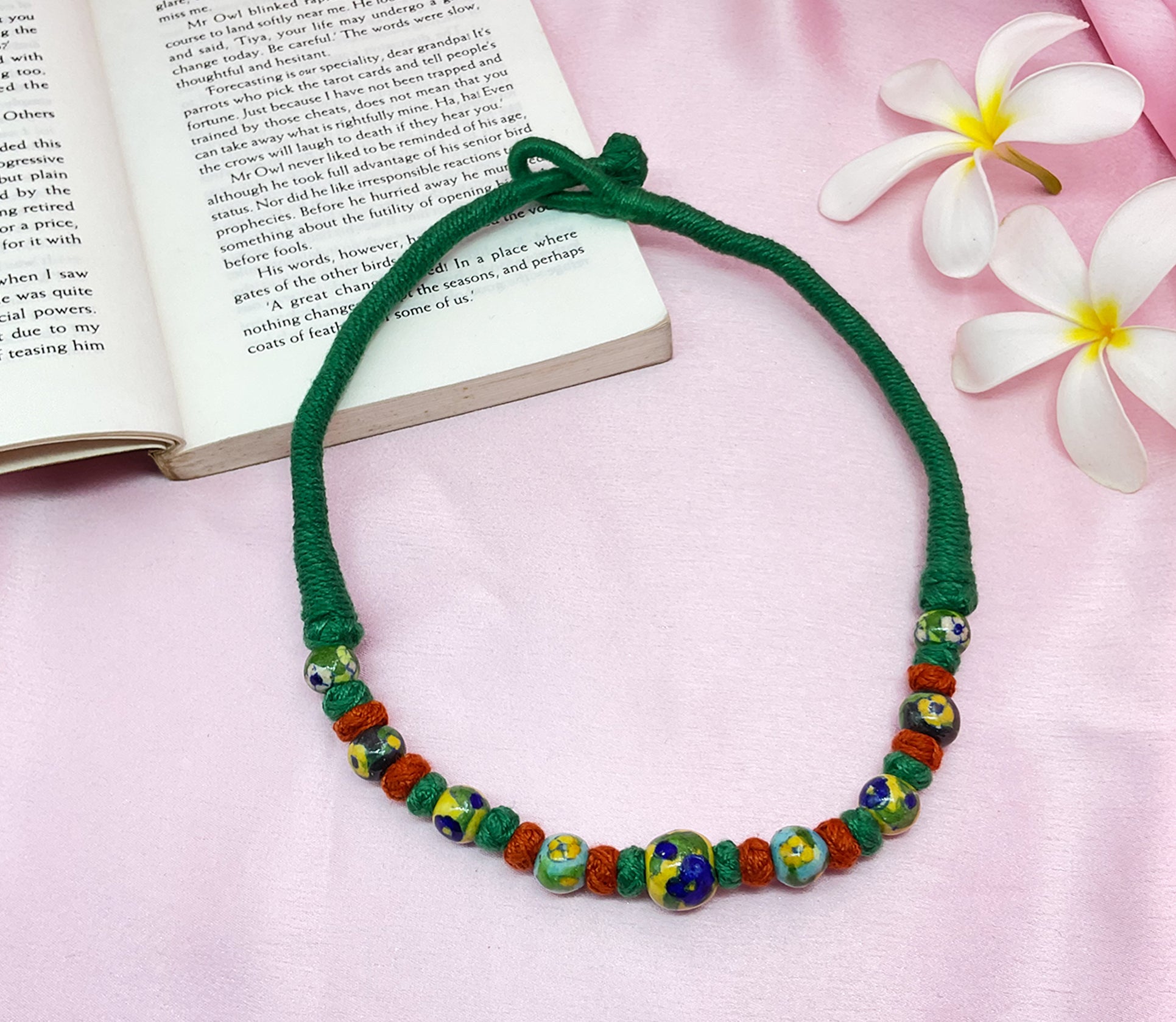 Earthy Bead Blue Pottery Hasli