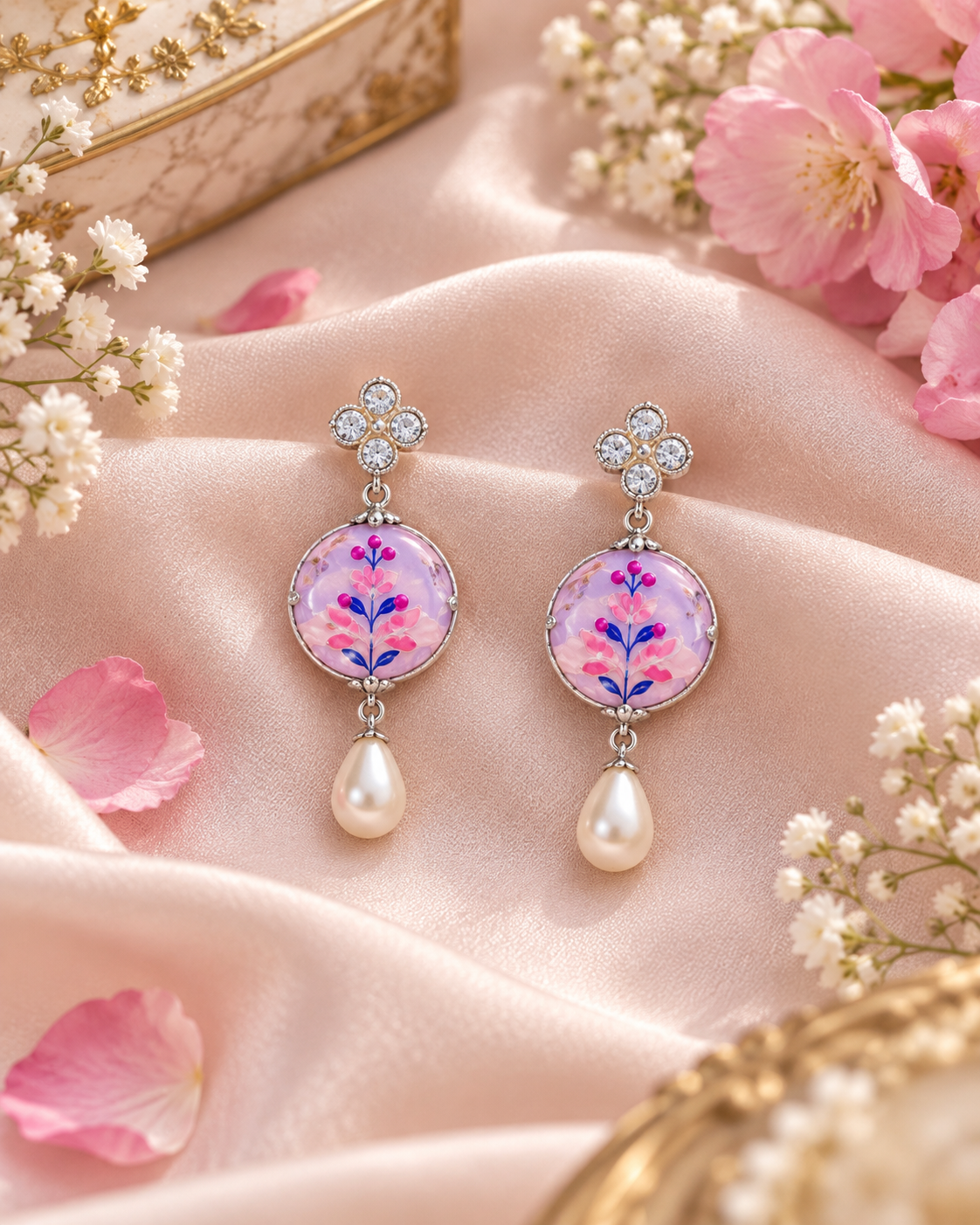 Myraani Meenakari Earrings