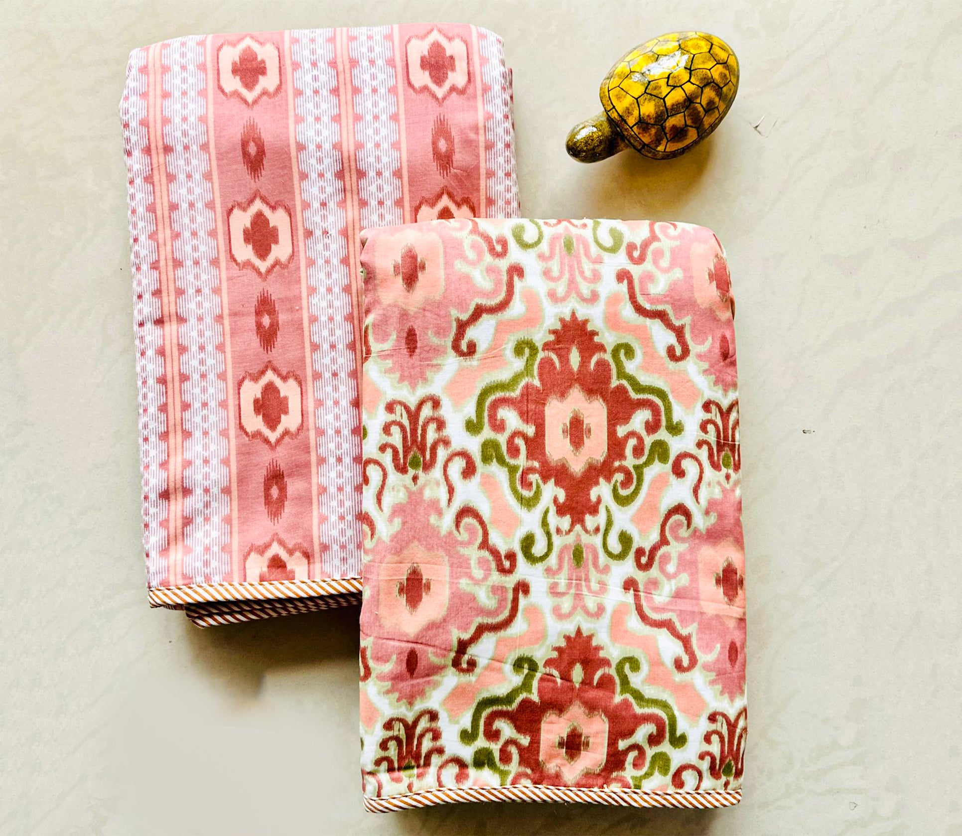 Tulip  Mulmul  - Reversible AC Cotton Dohar Pair