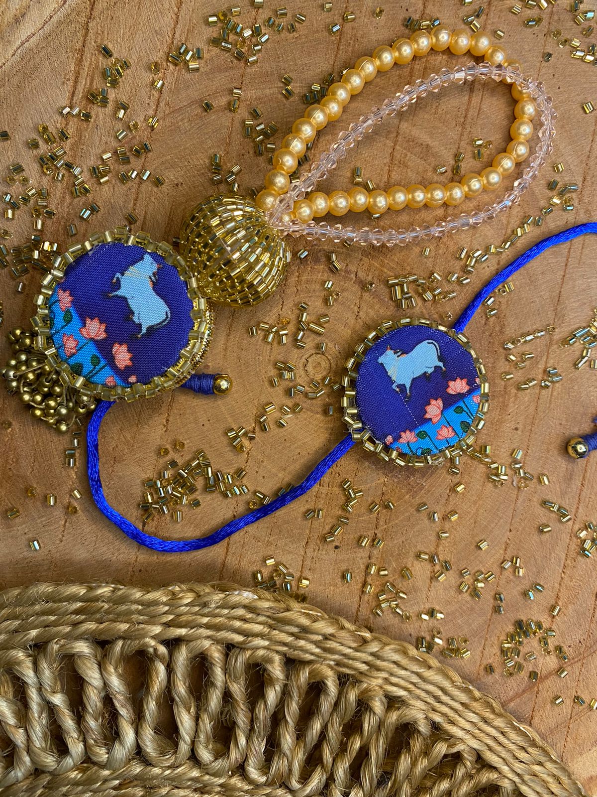 Silk Sutra Bracelet Couple Rakhi