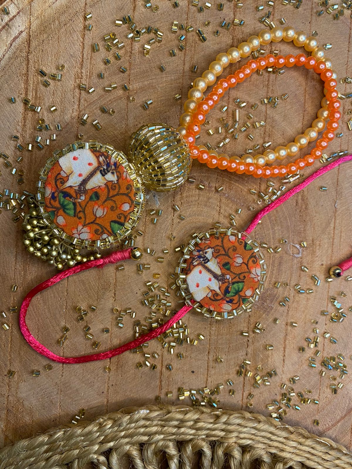 Silk Sutra Bracelet Couple Rakhi