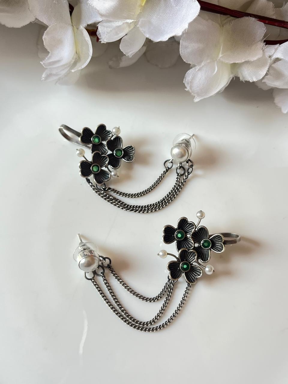 Devina Silver LookAlike Earcuffs