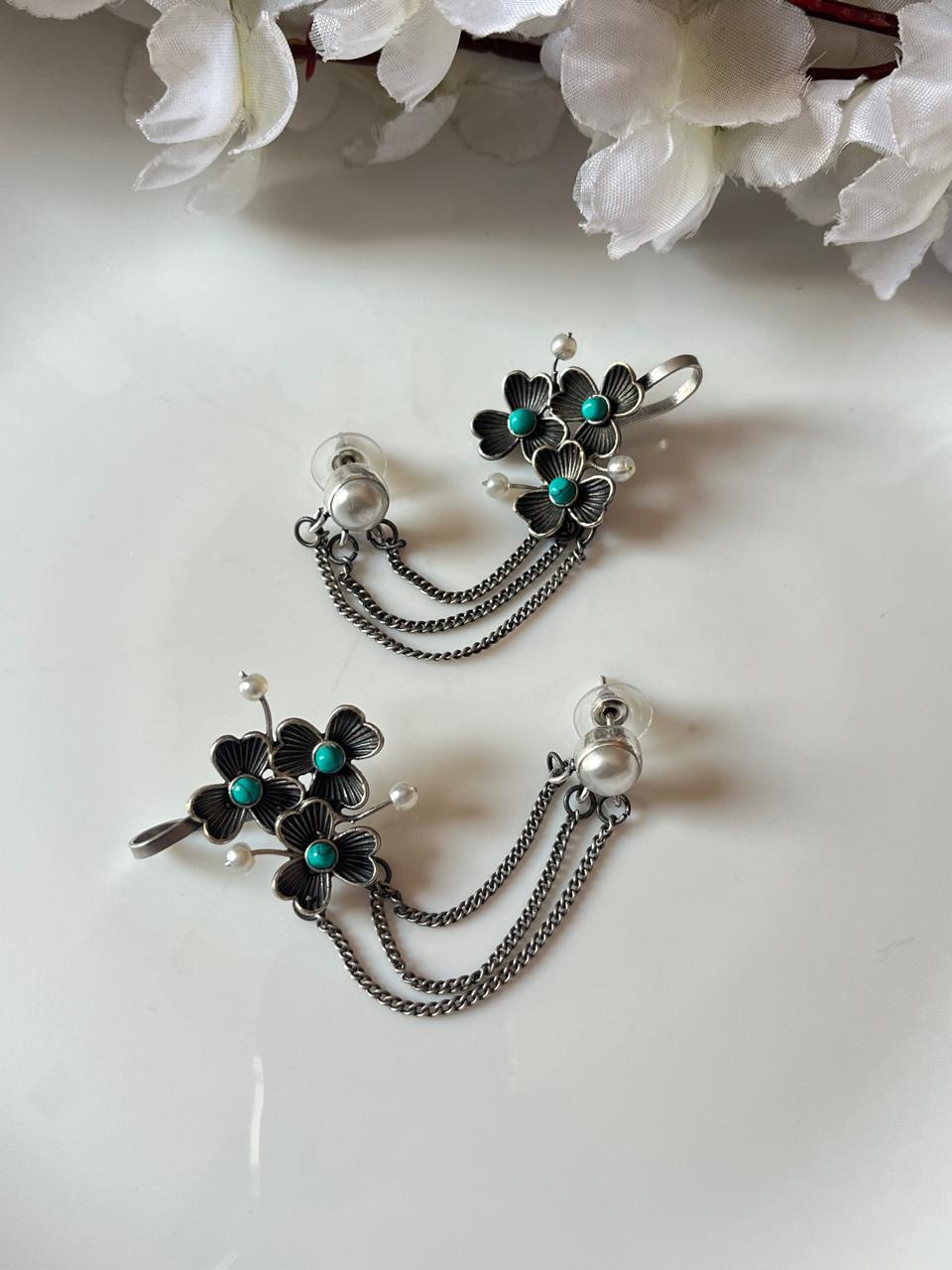 Devina Silver LookAlike Earcuffs