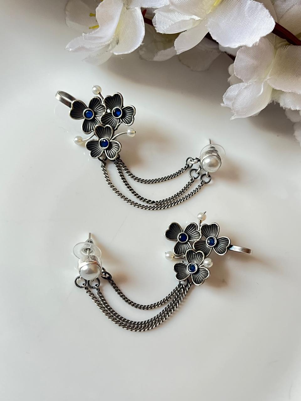 Devina Silver LookAlike Earcuffs