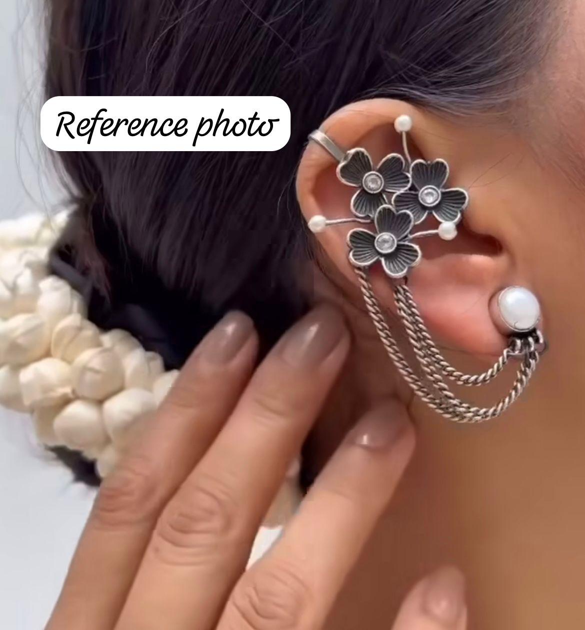 Devina Silver LookAlike Earcuffs