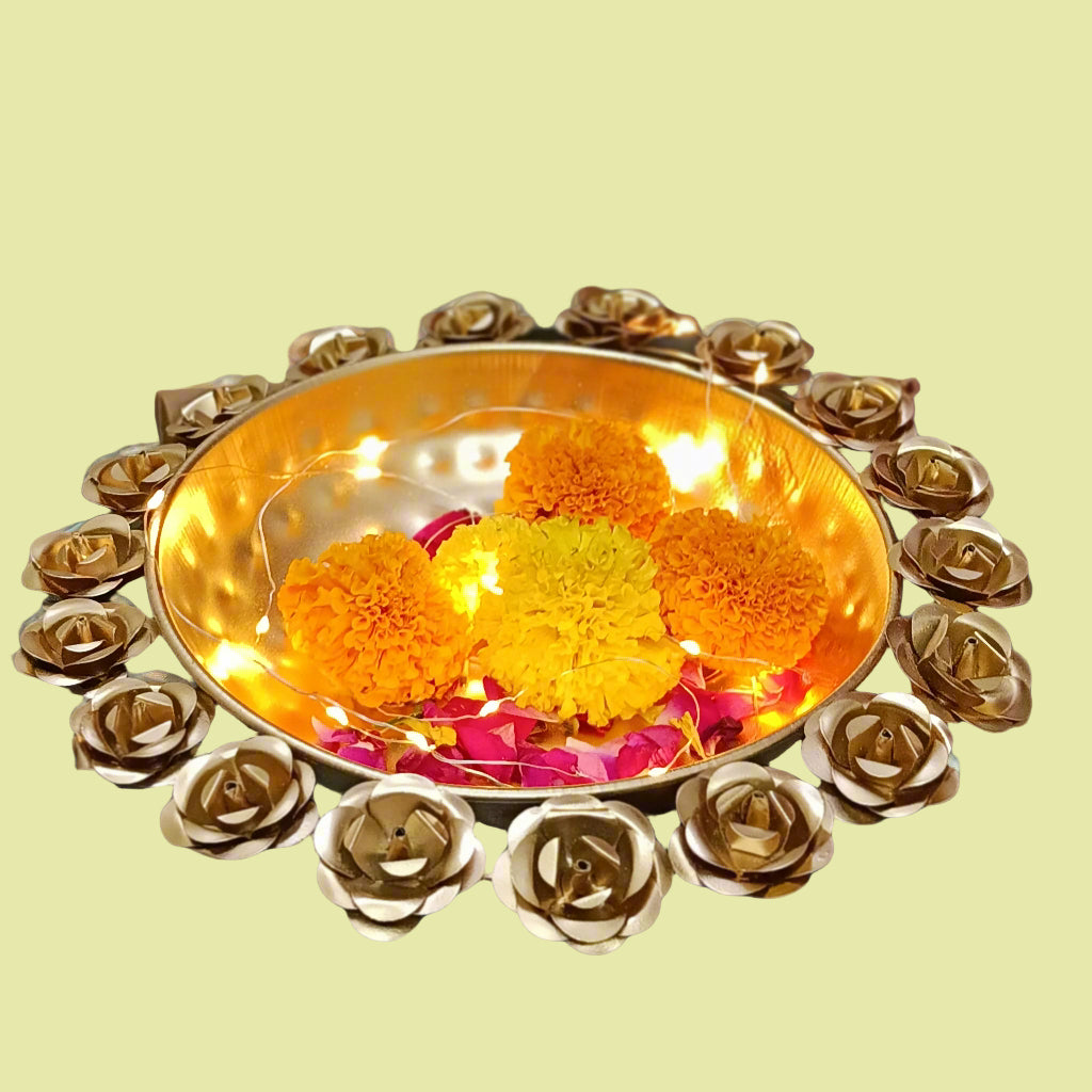 ROSE ROUND BIG URLI  BOWL