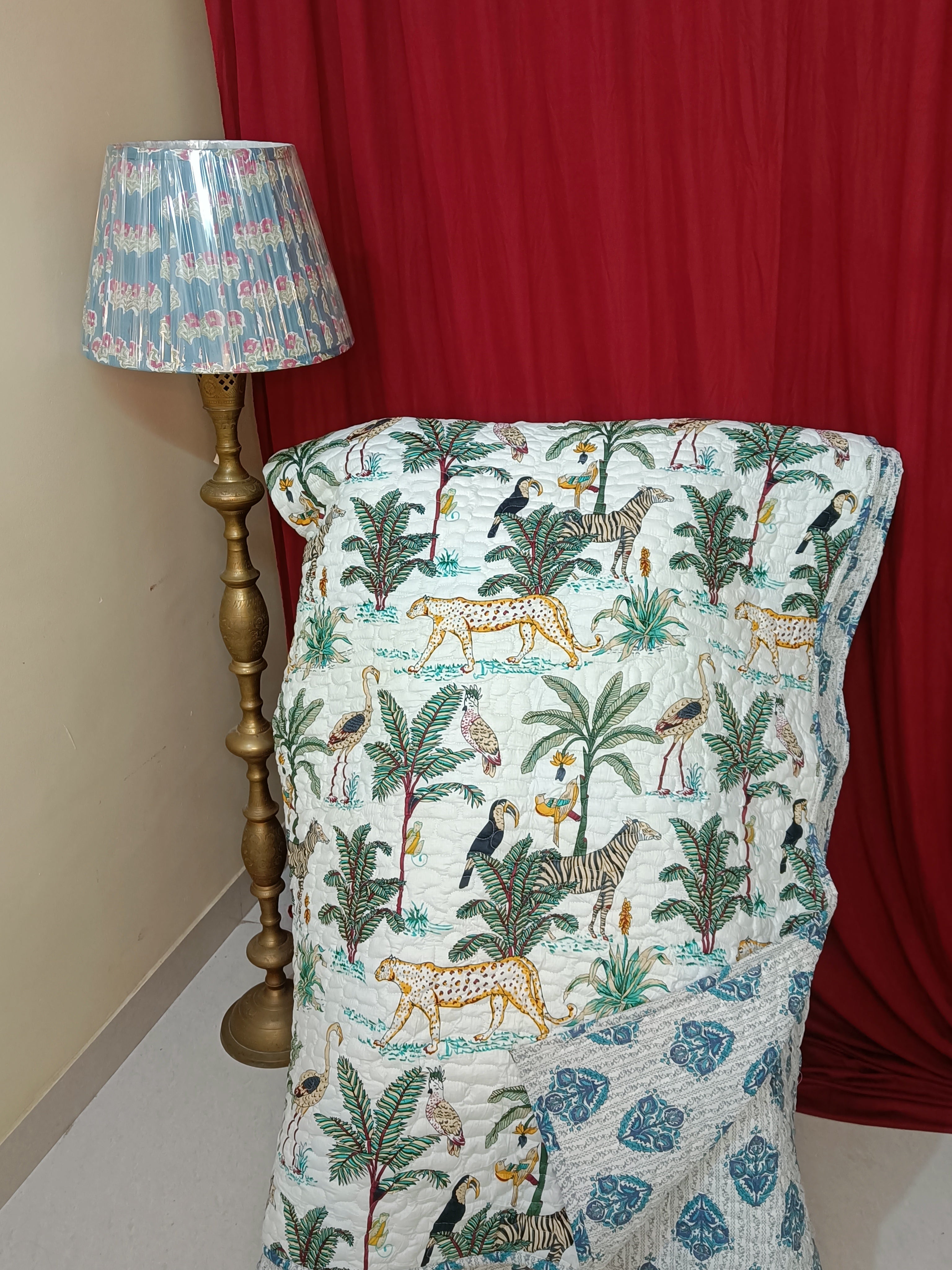 Nirali Quilted Reversible Comforter - Queen Bed