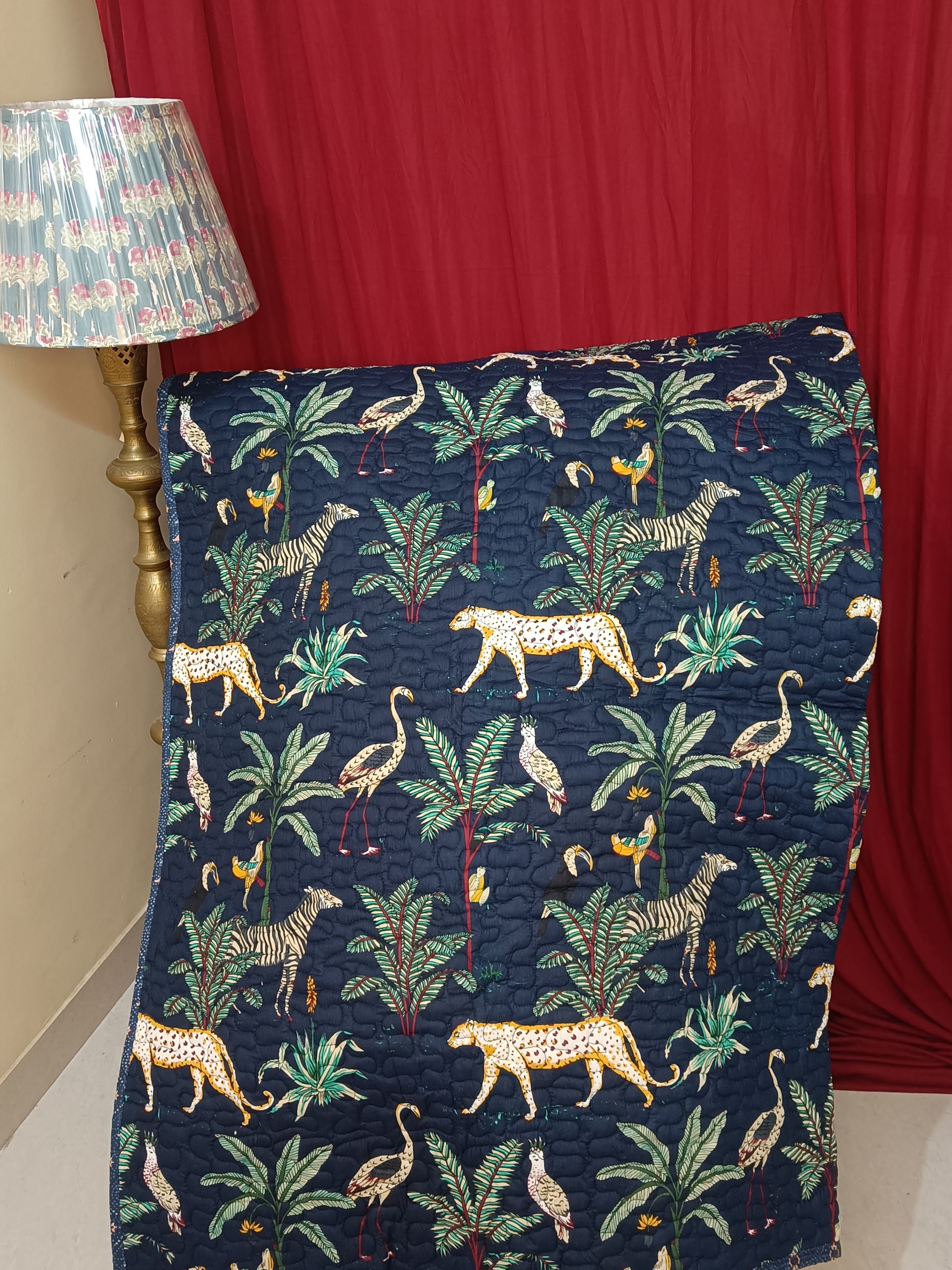 Nirali Quilted Reversible Comforter - Queen Bed