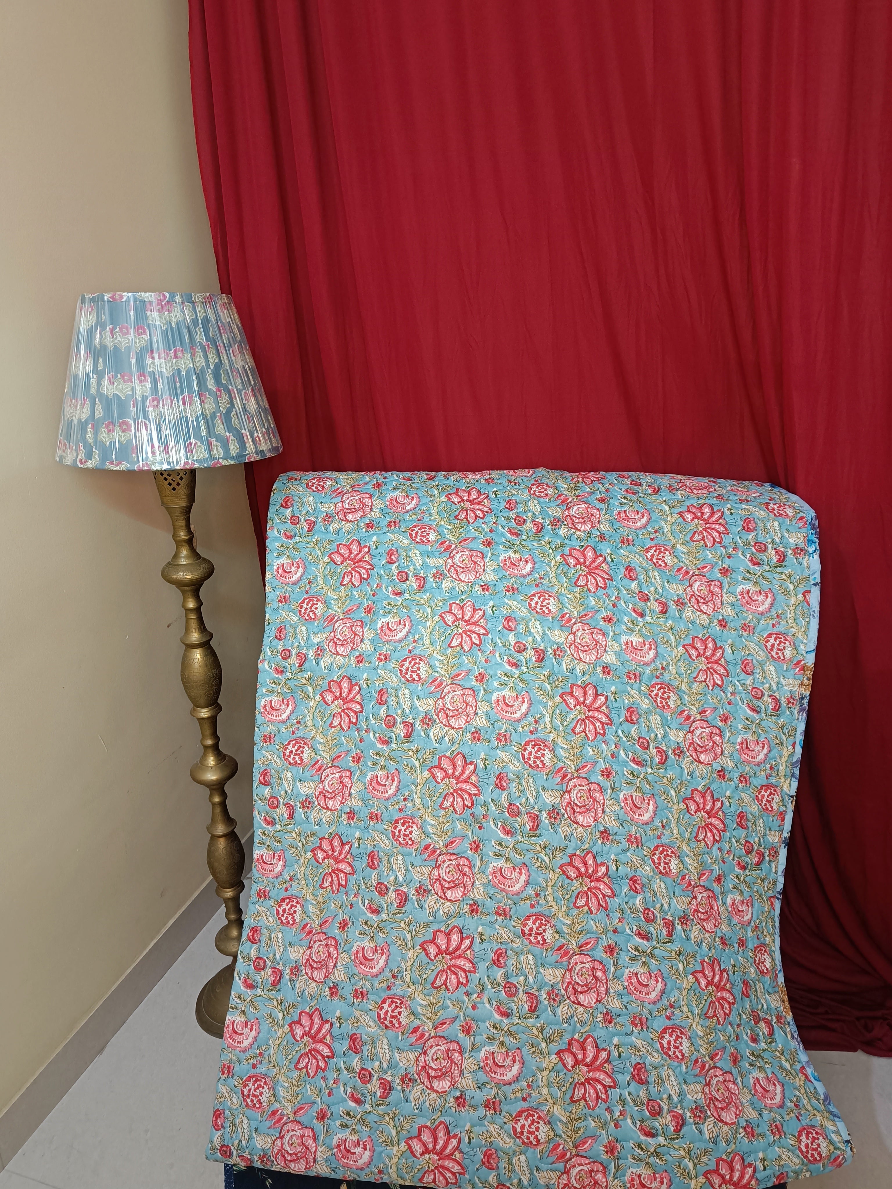 Nirali Quilted Reversible Comforter - Queen Bed