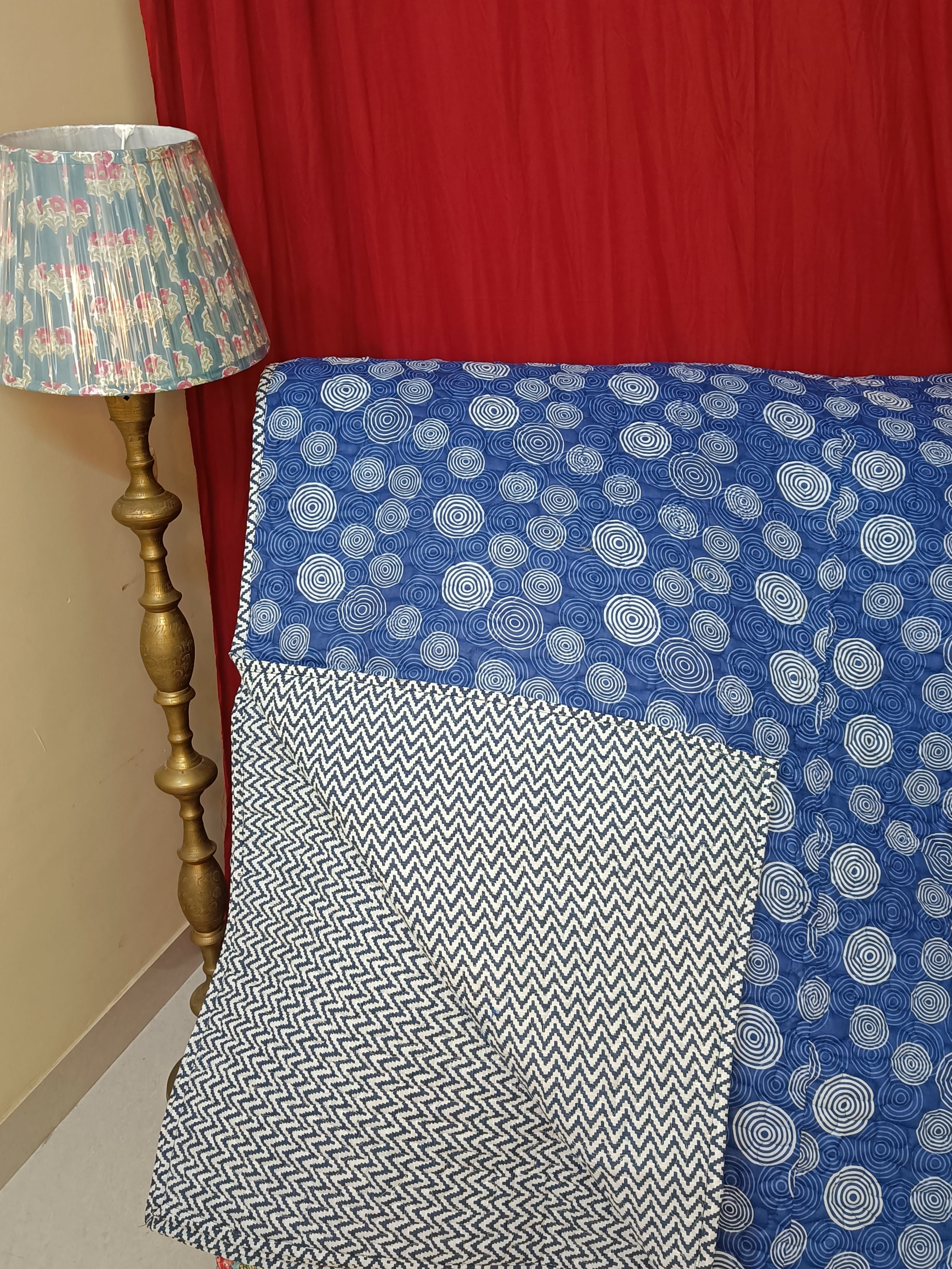 Nirali Quilted Reversible Comforter - Queen Bed