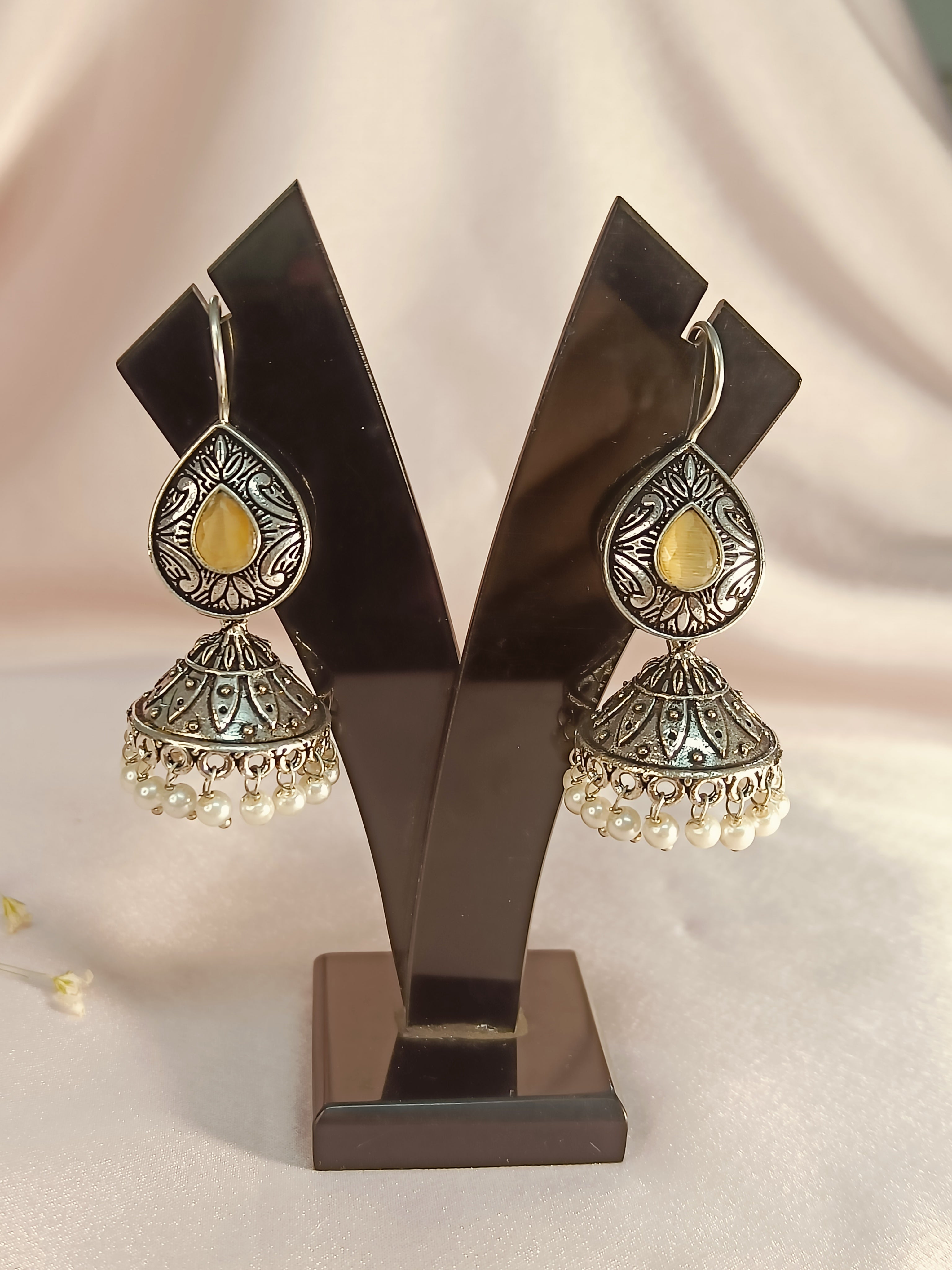 Koyal Oxidized Earrings