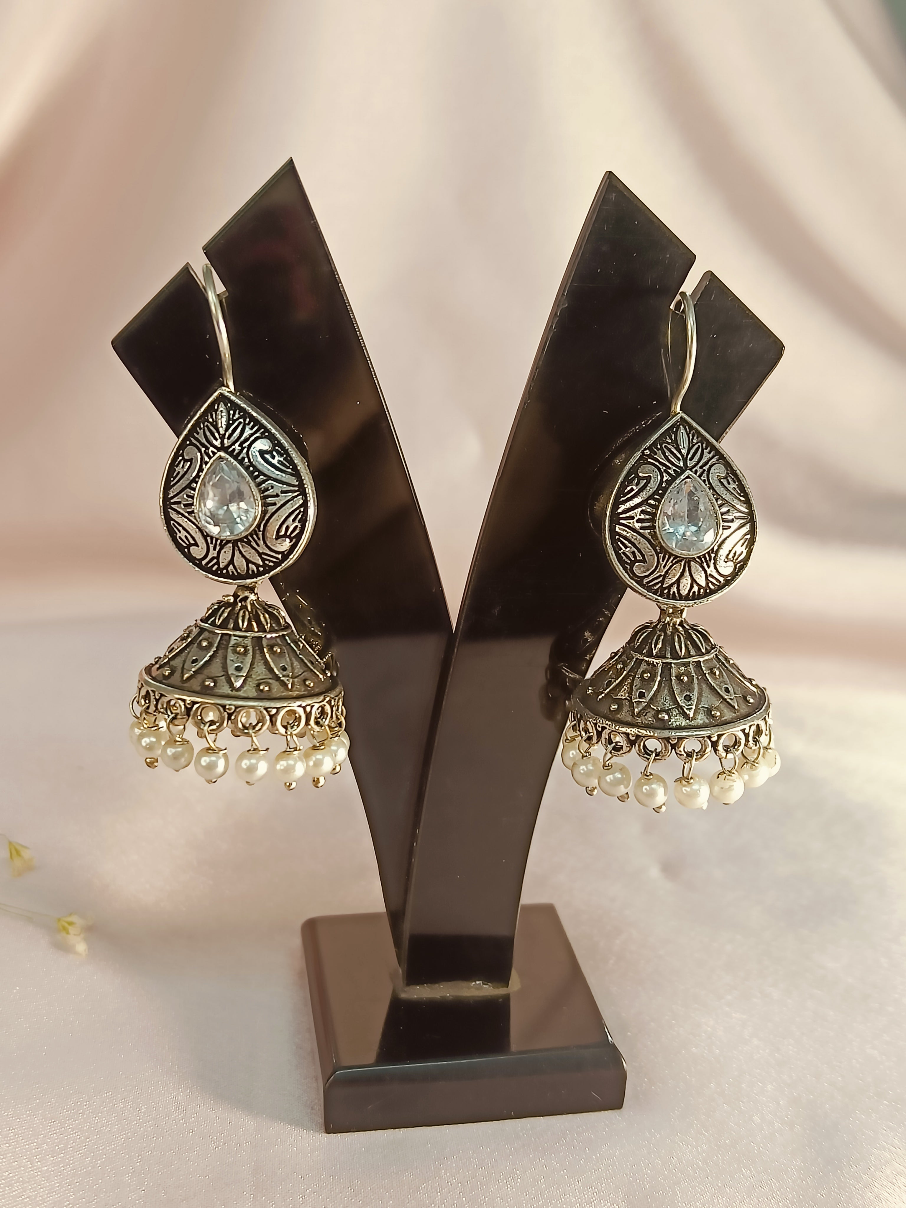 Koyal Oxidized Earrings