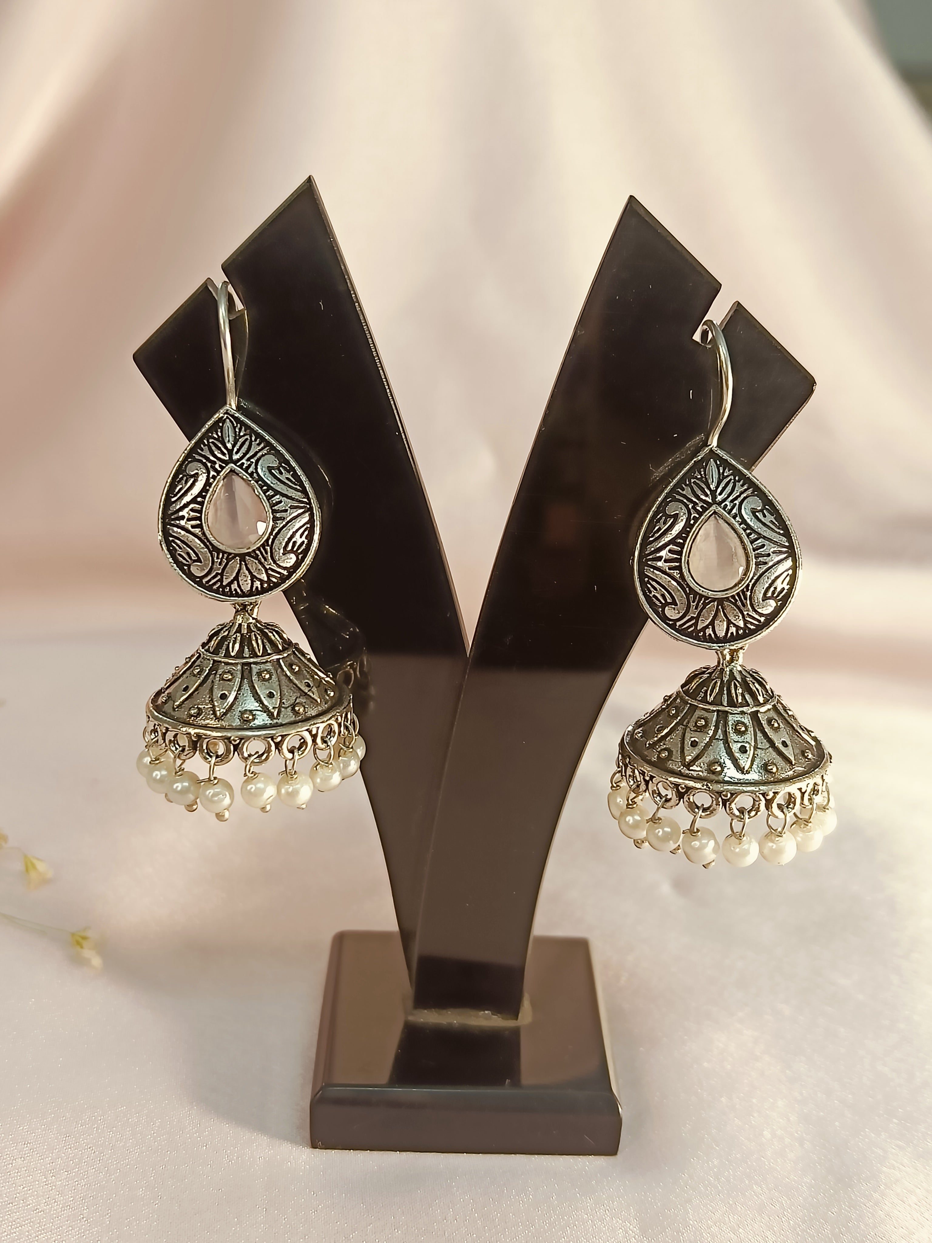 Koyal Oxidized Earrings