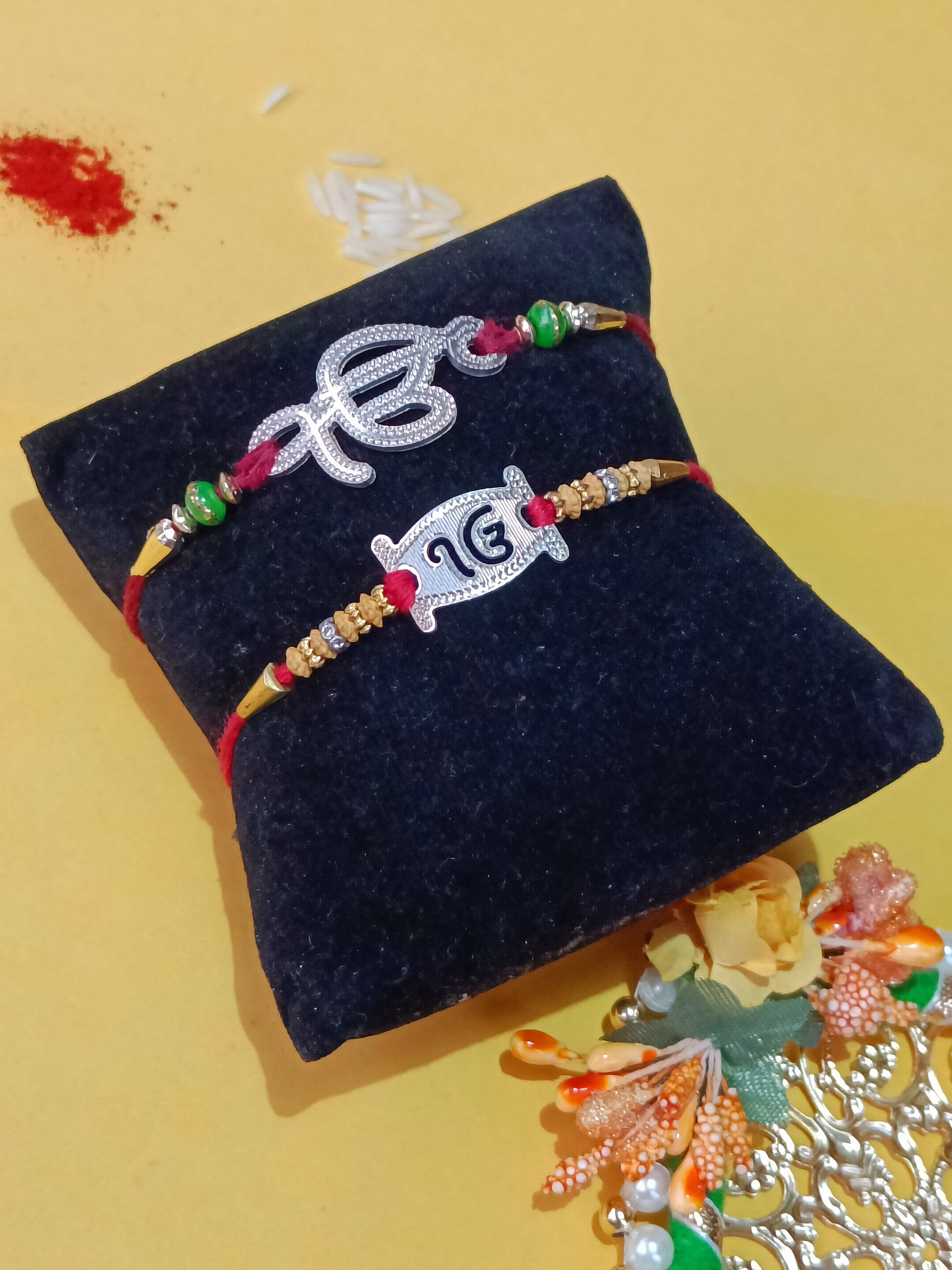 EK OMKAR  Silver 92.5 Purity  Rakhi (Combo)