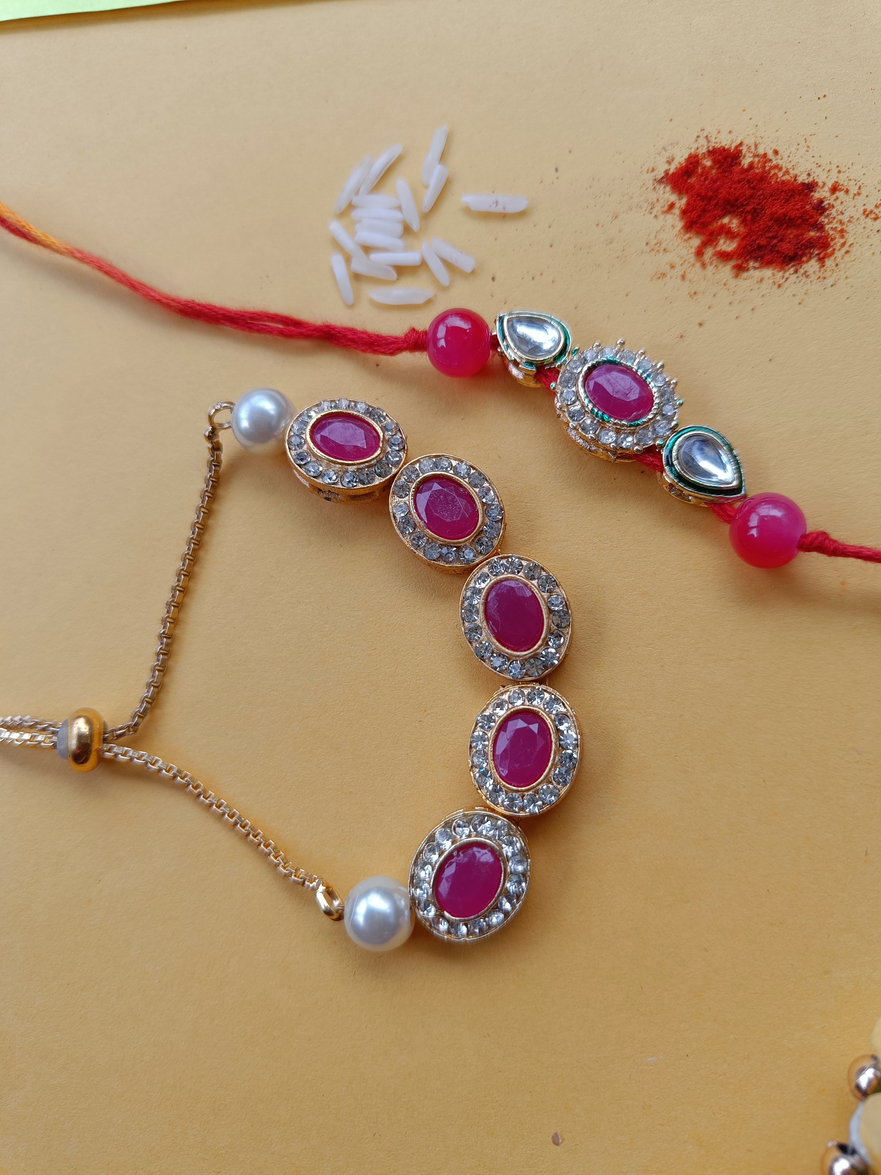 Redstone Rakhi Bracelet set (Best to buy)