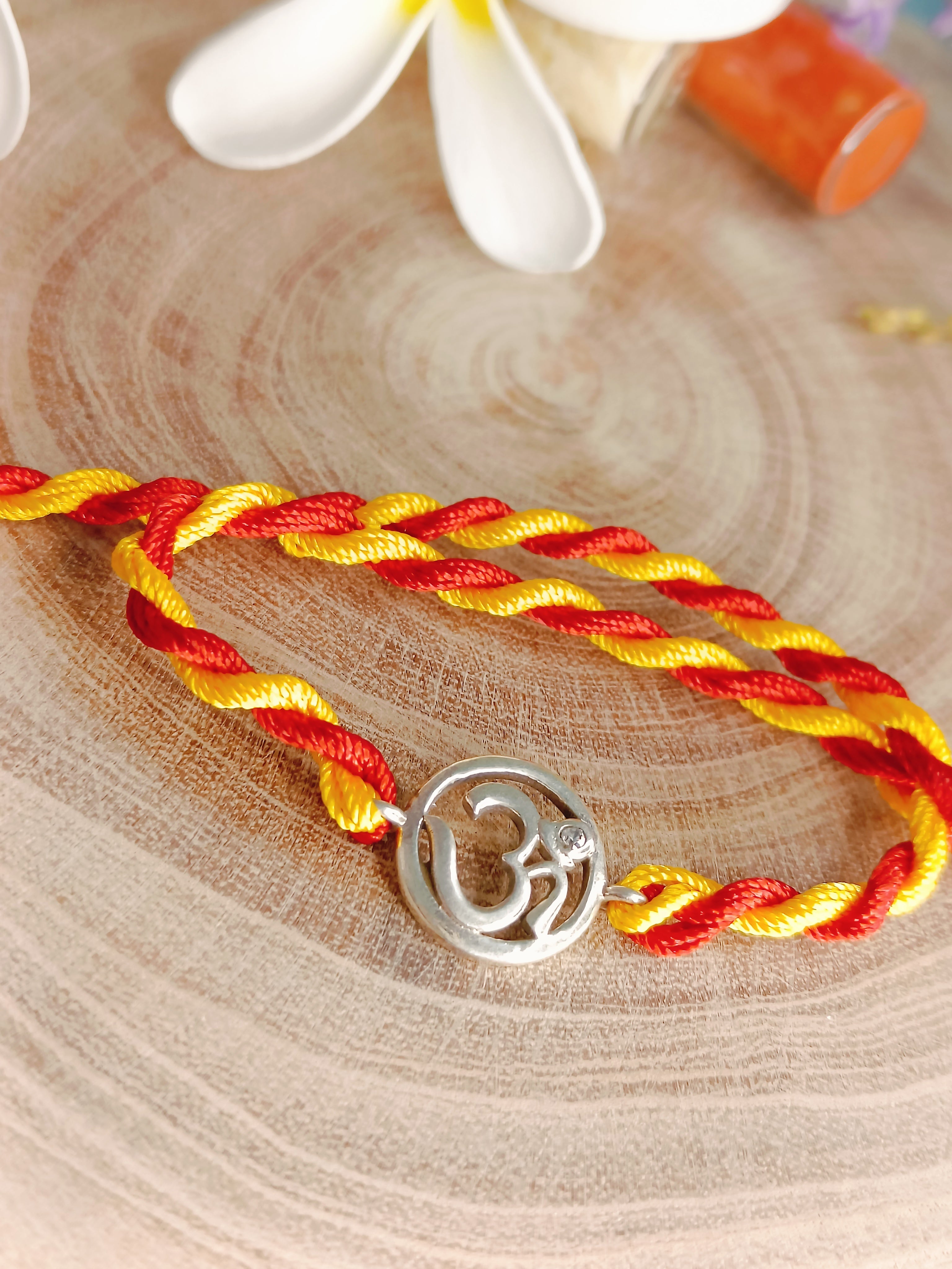 OM Band Silver 92.5 Rakhi {Combo}