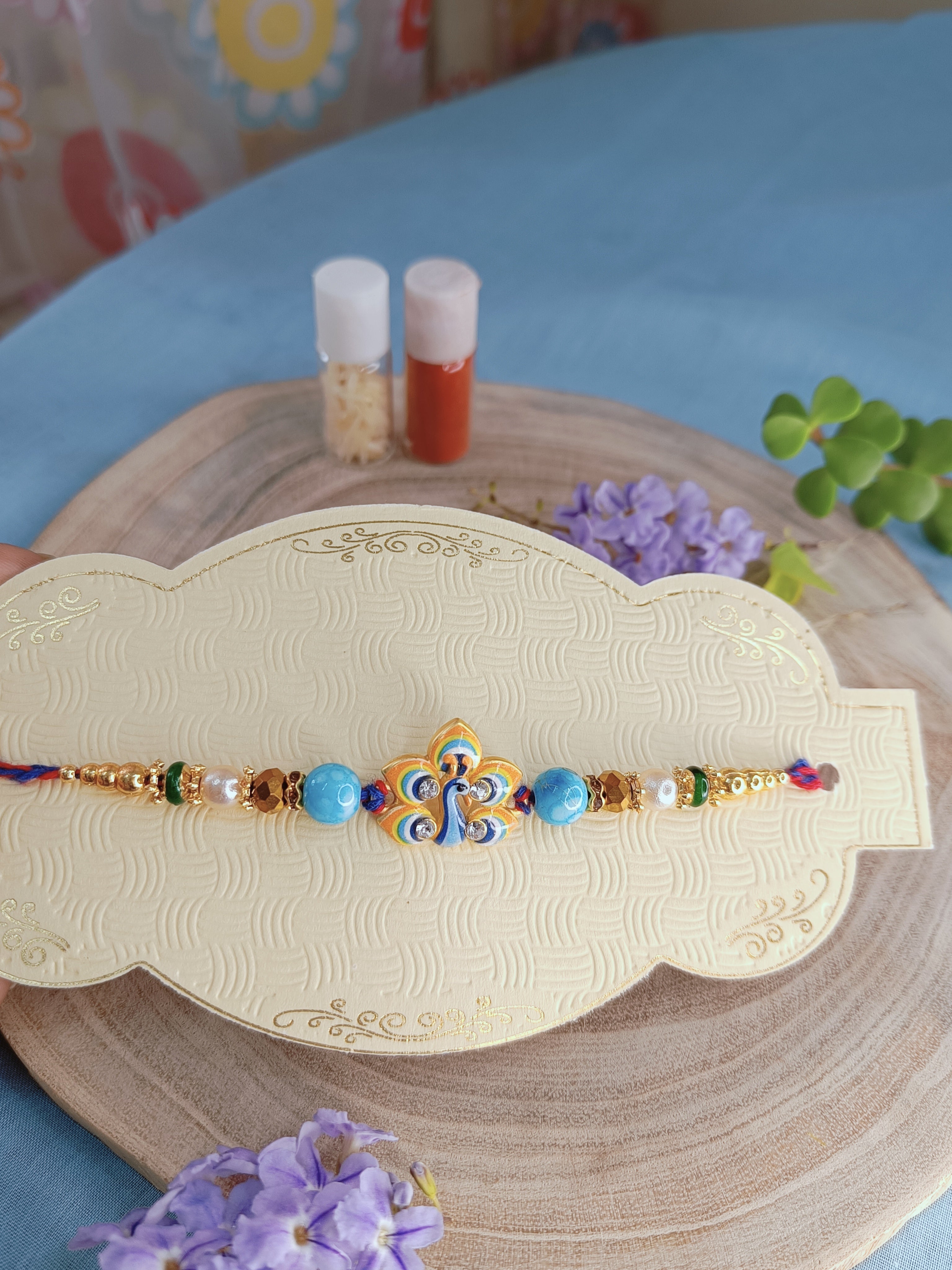 Peacock  Rakhi  (Best to Buy)