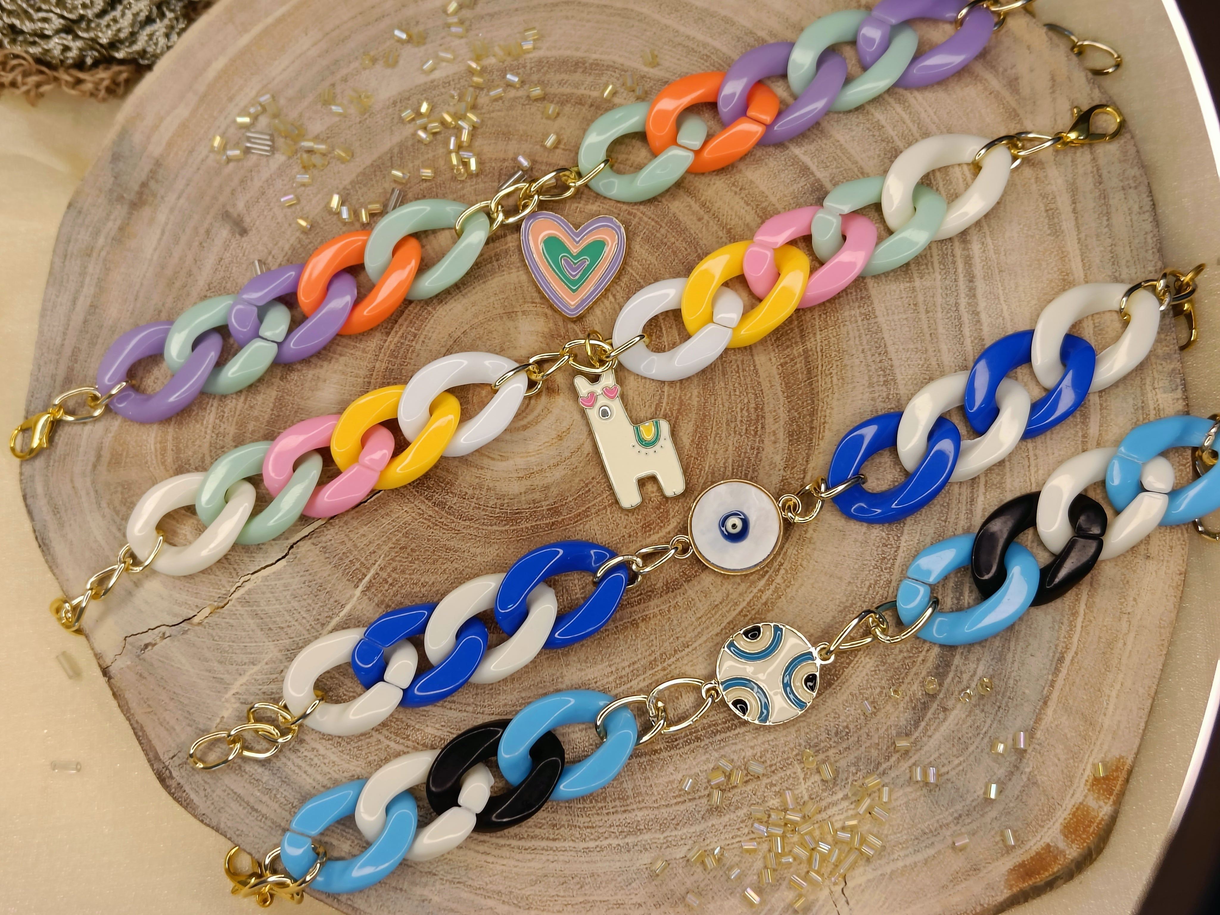 Color Chain KID Rakhi {combo 4}