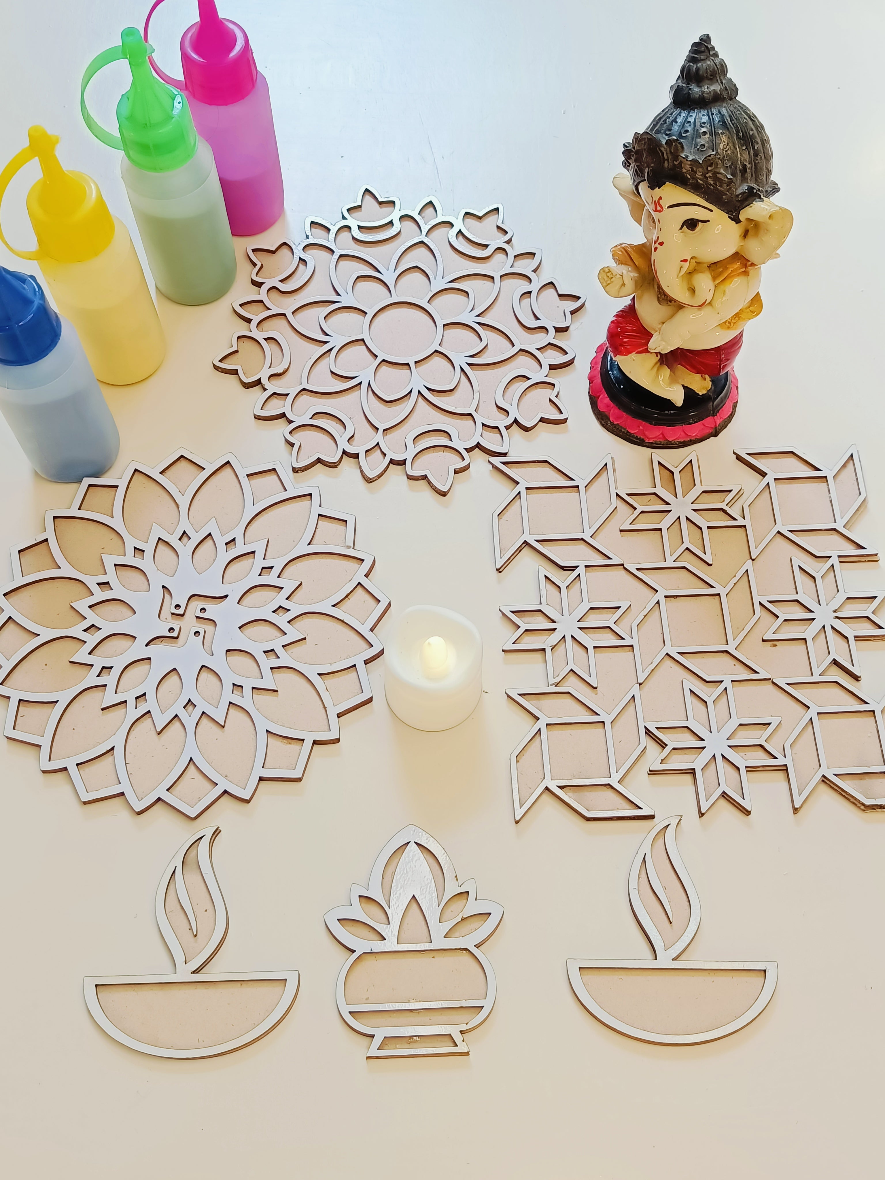 Anand MDF Rangoli Hamper-Combo 10pc