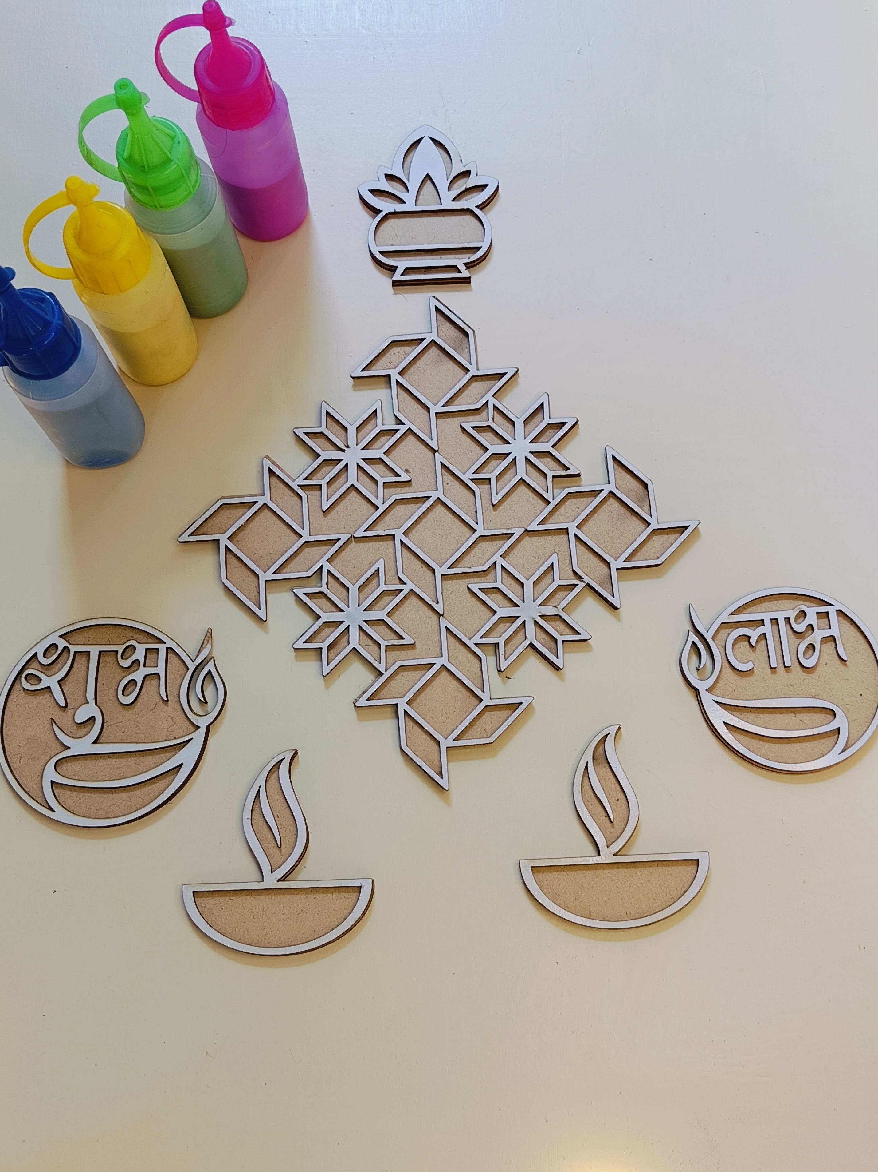 Anand MDF Rangoli Hamper-Combo 10pc