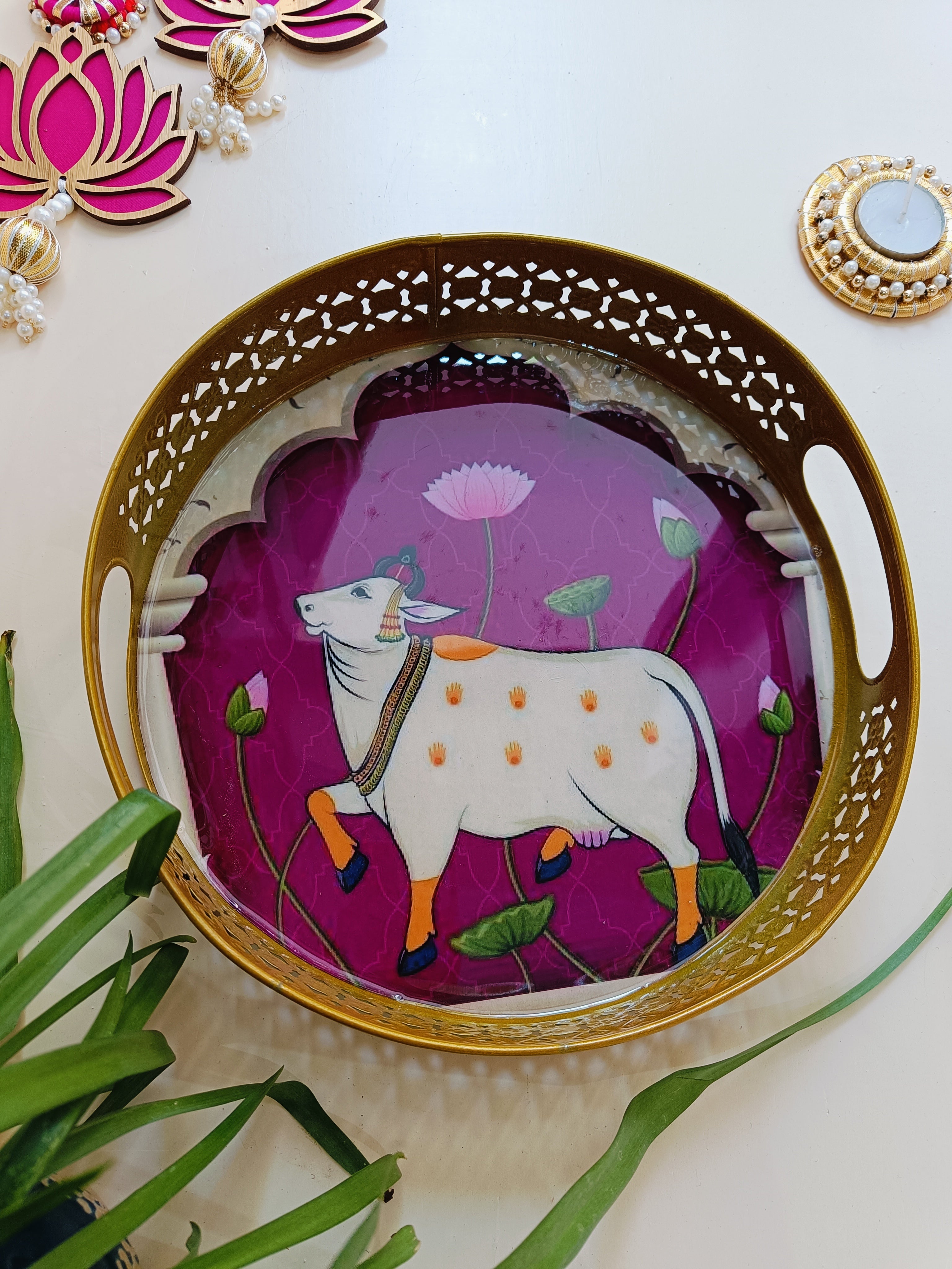 PICHWAI BIG TRAY- 2JAR SET