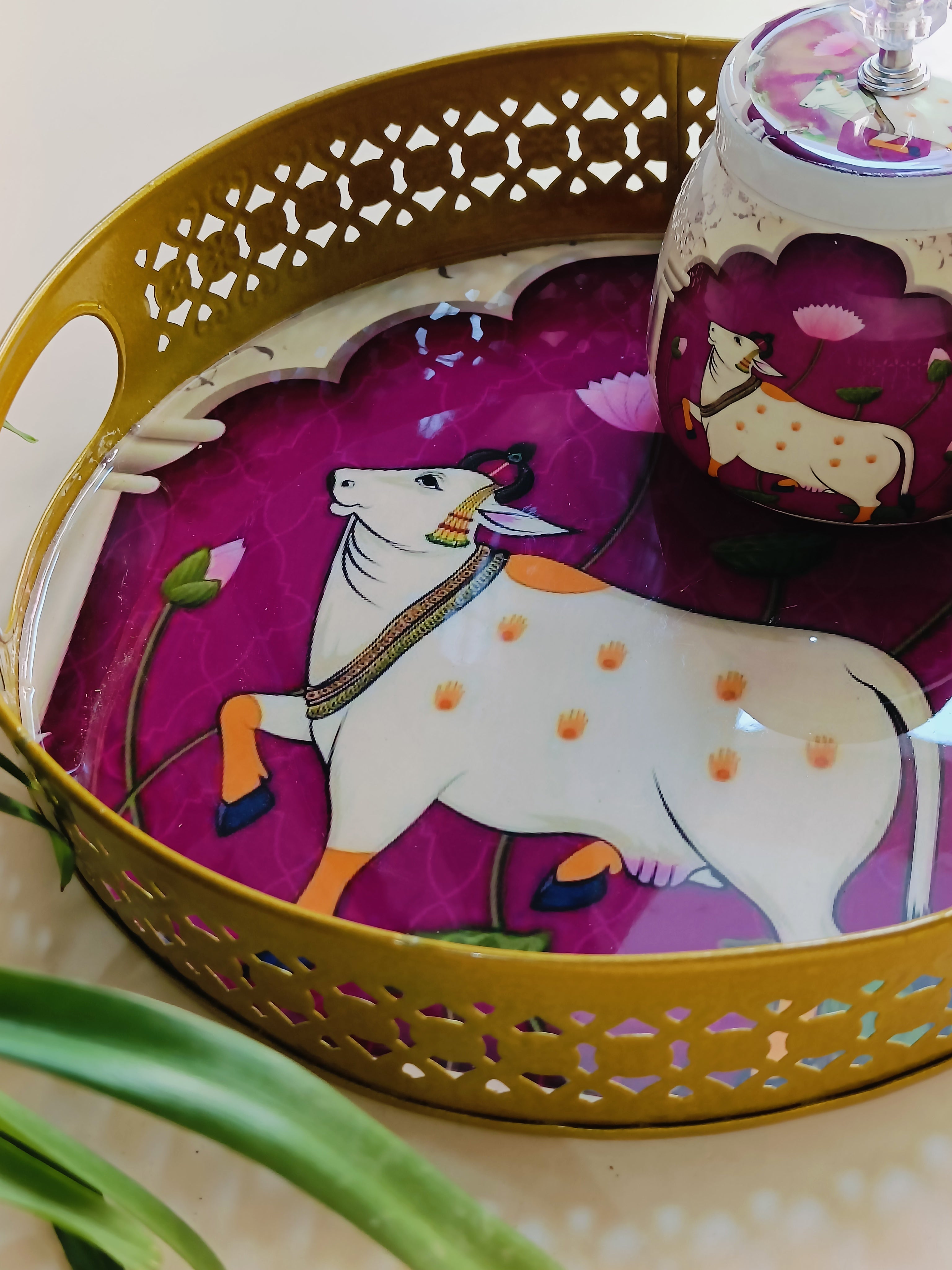 PICHWAI BIG TRAY- 2JAR SET