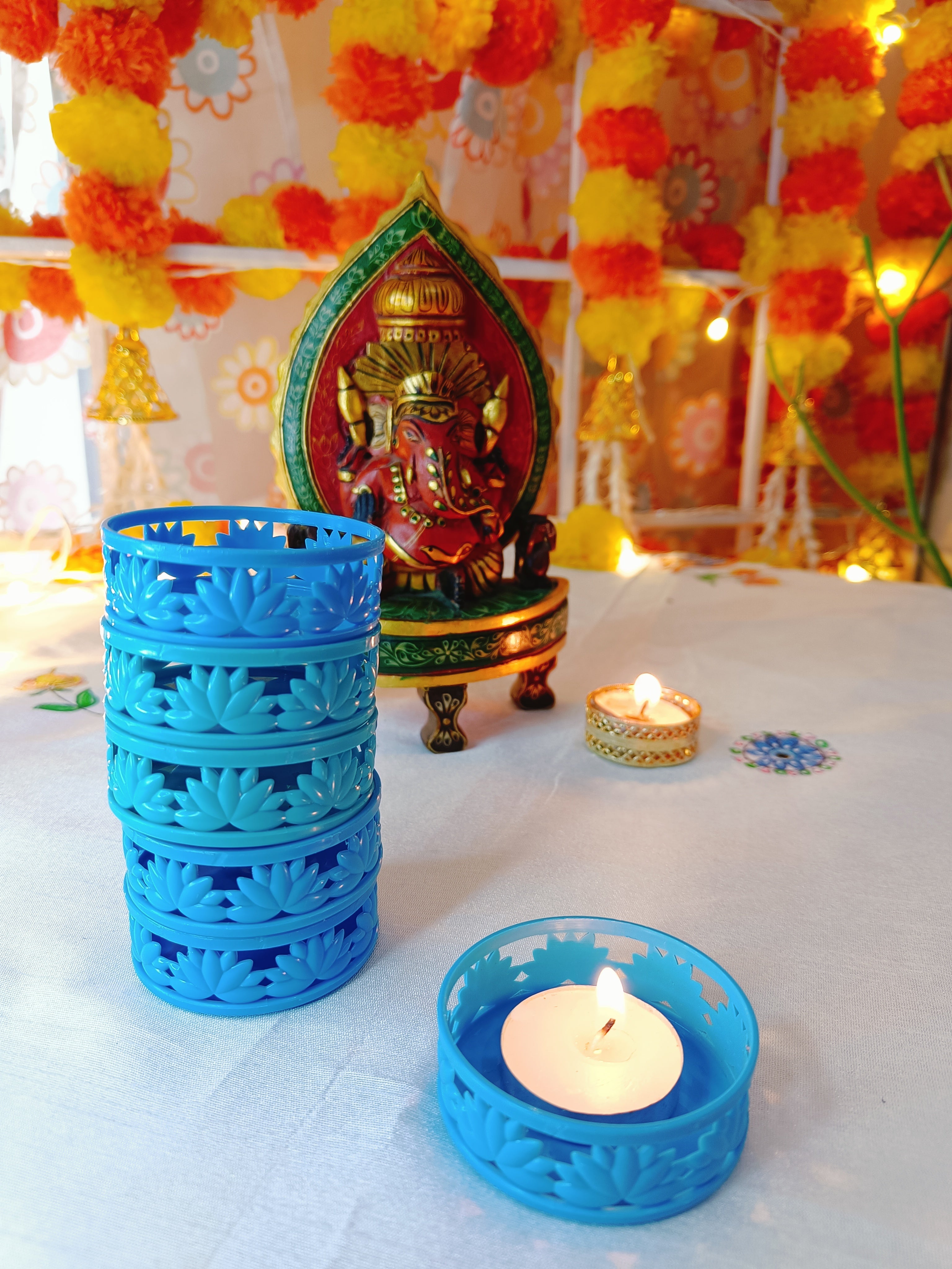 Lotus TeaLight Holder: Set of 6