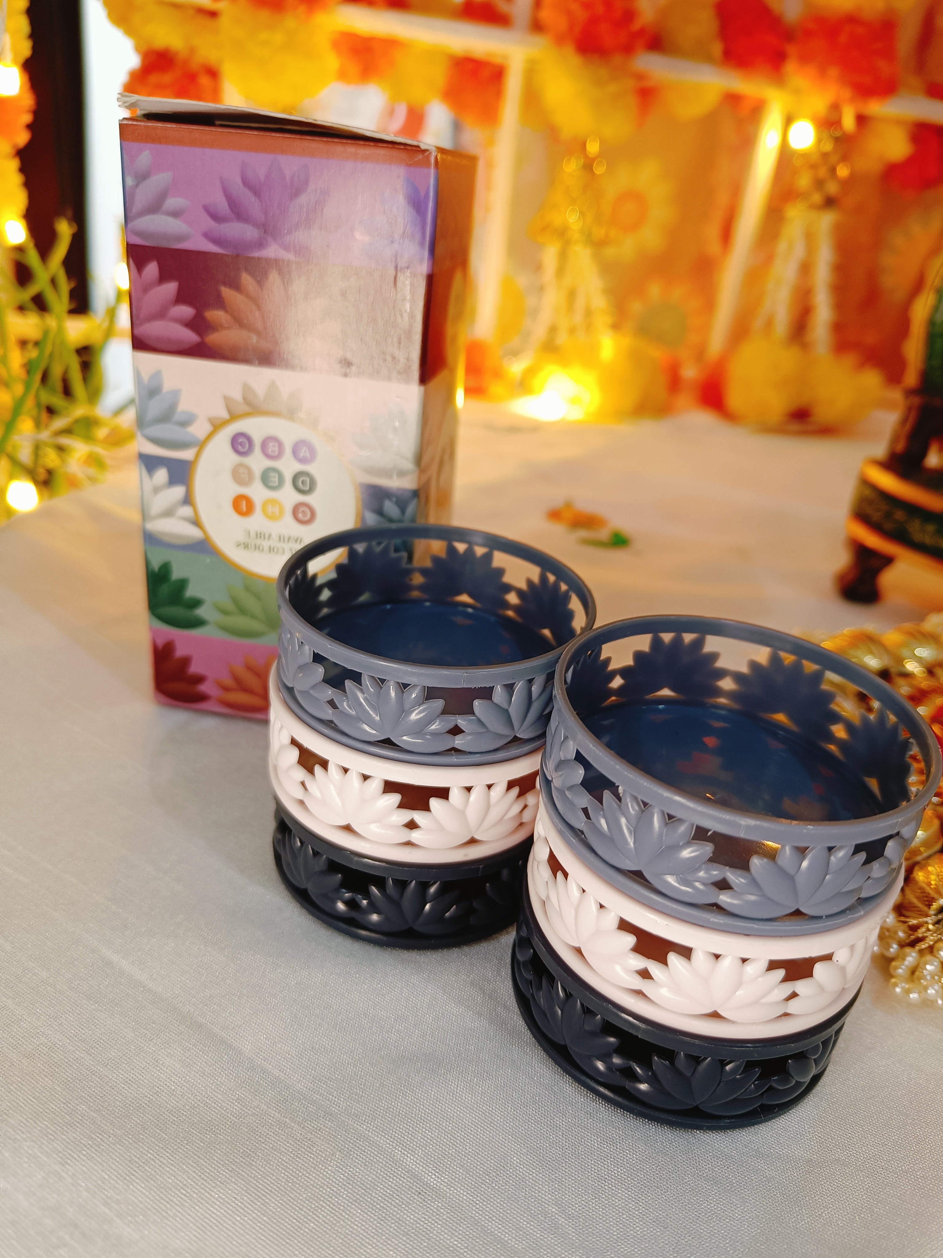 Lotus TeaLight Holder: Set of 6