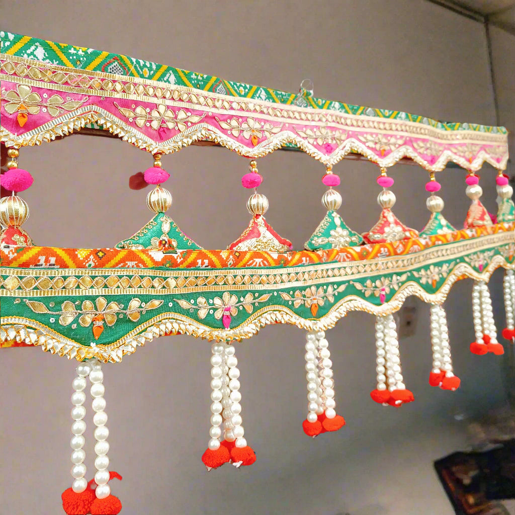 Rajasthani Gota Patti Door Hanging Toran/ Bandhanwar