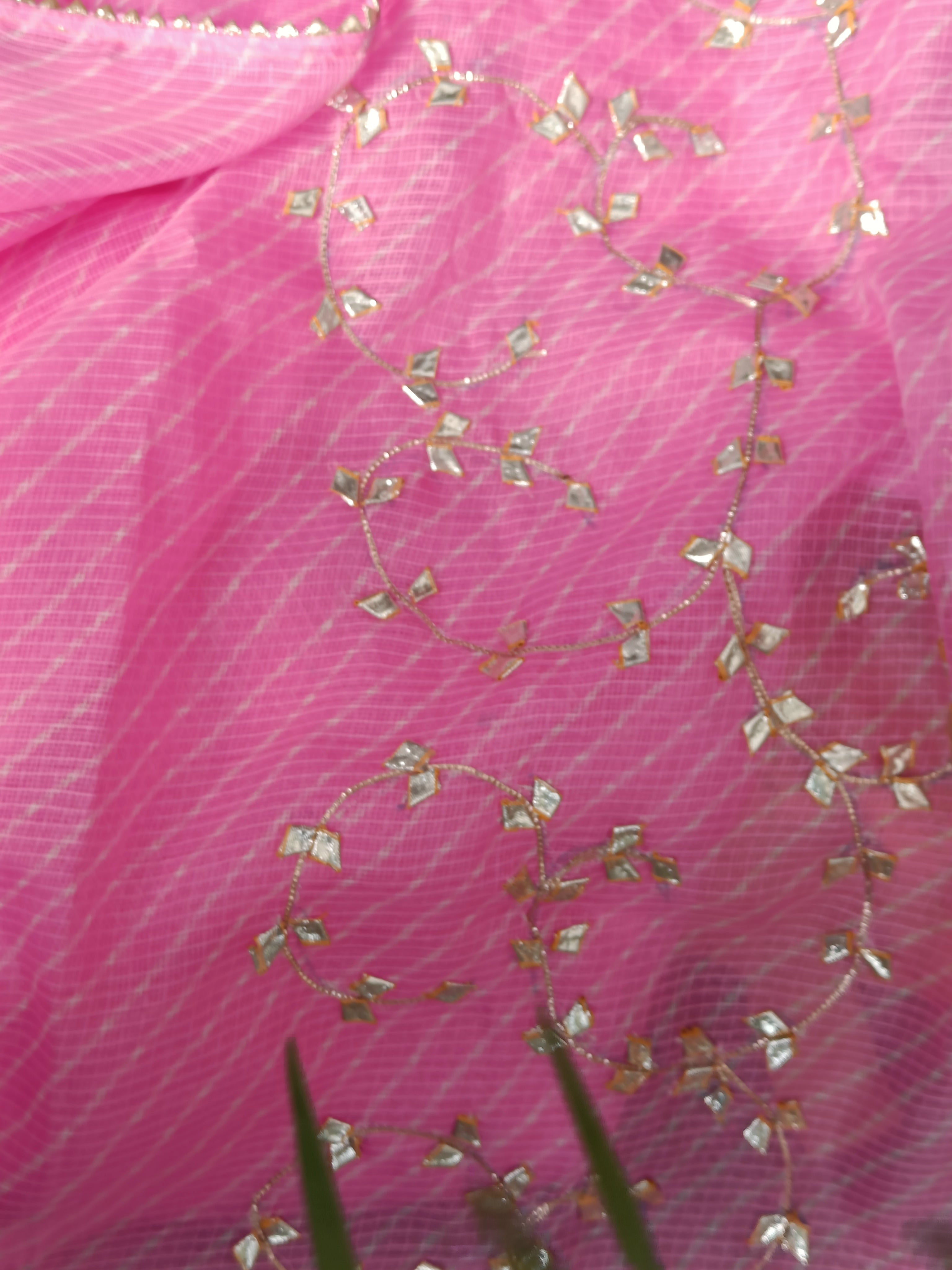 Kashmira Gota Patti Kota Doriya Silk Suit