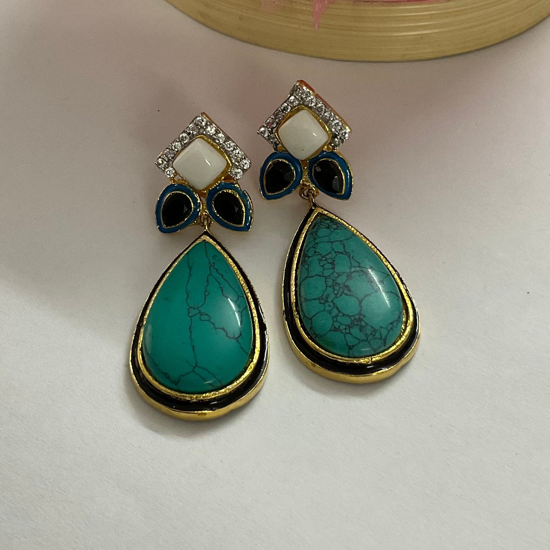 Debina Color Stone Earrings (Copy)