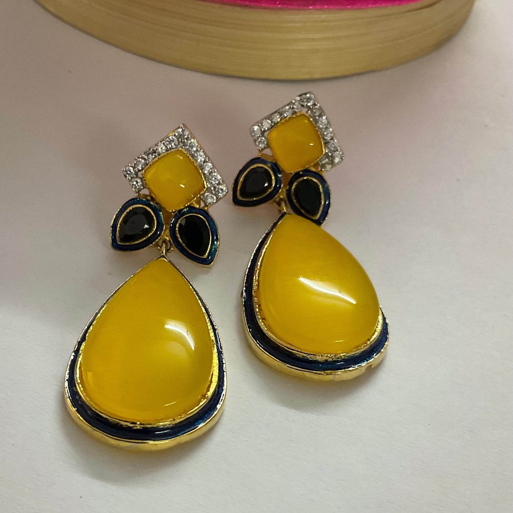 Debina Color Stone Earrings (Copy)