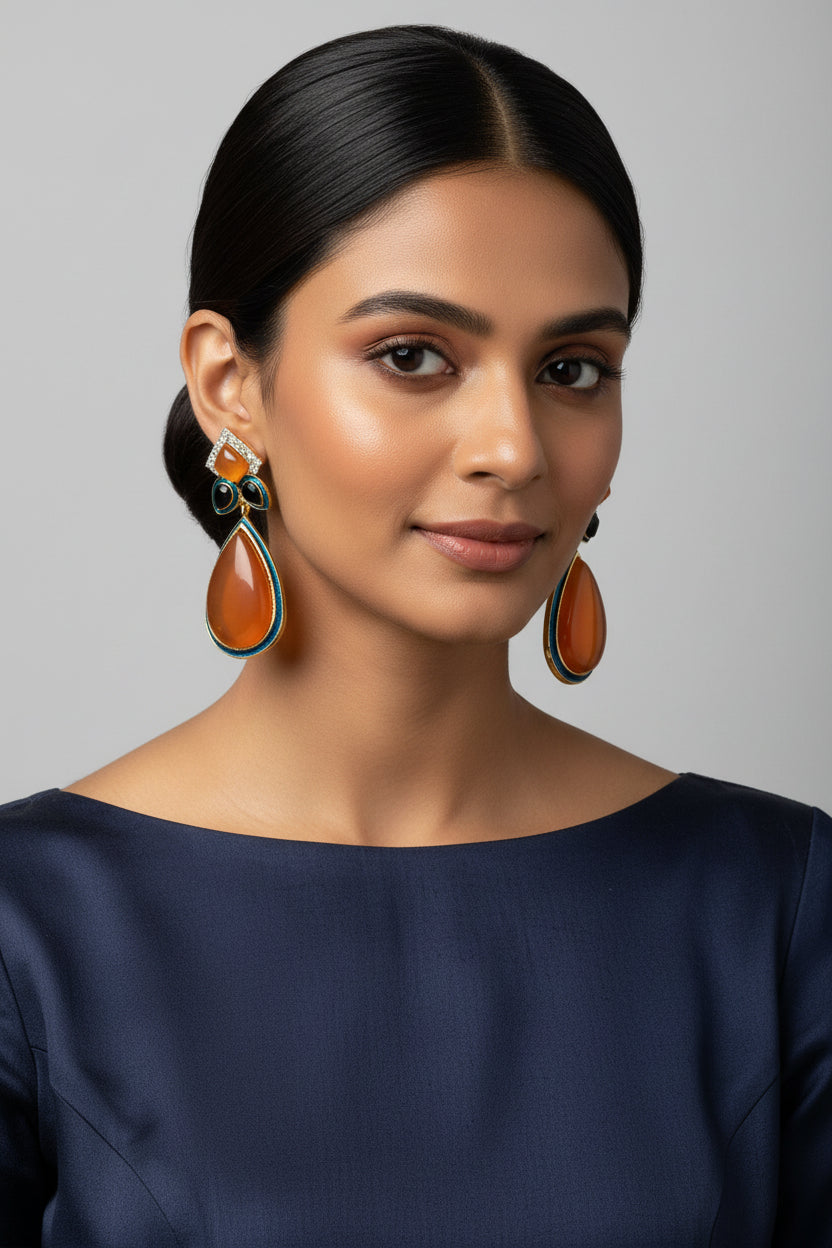 Debina Color Stone Earrings (Copy)