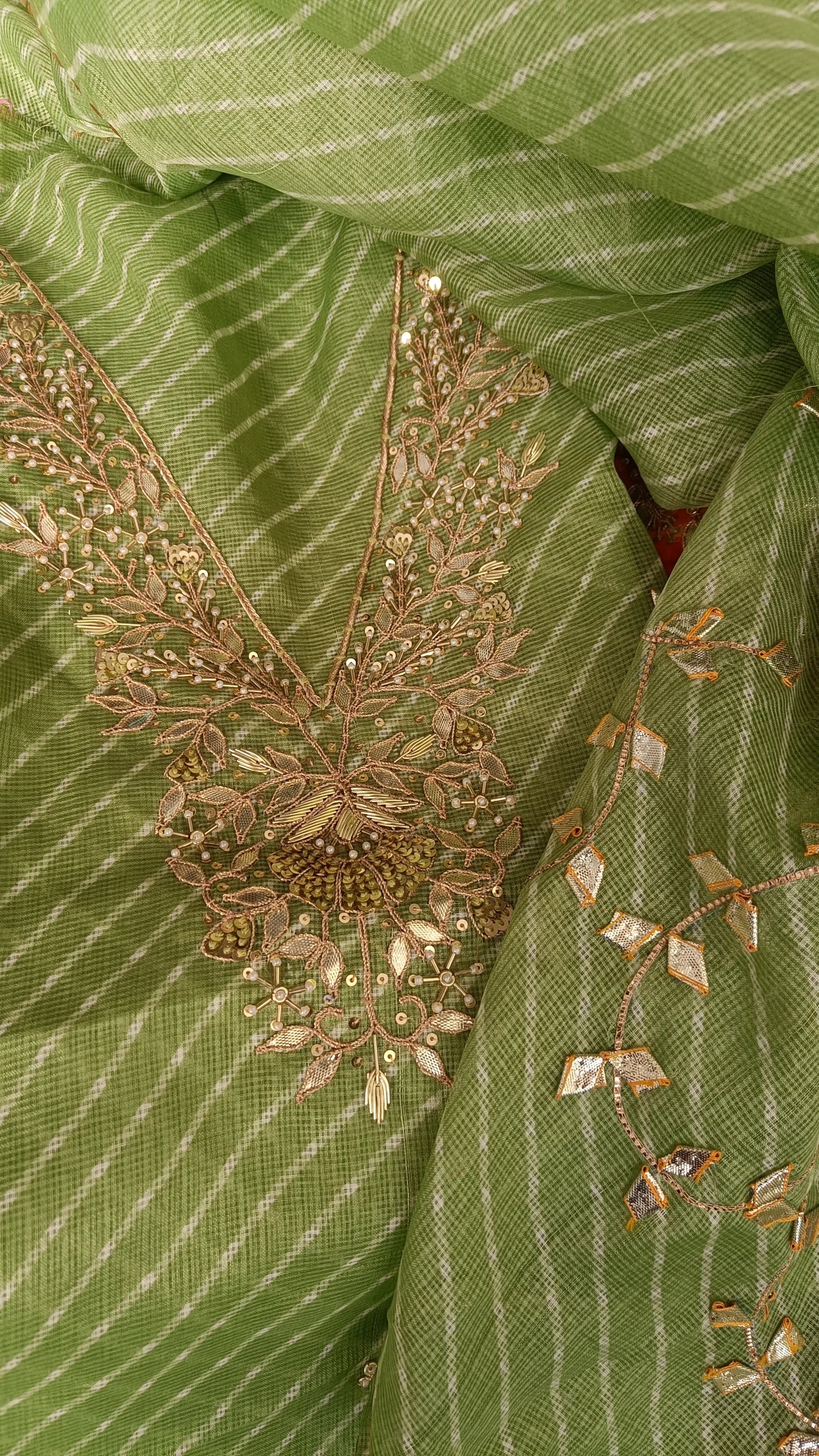 Kashmira Gota Patti Kota Doriya Silk Suit