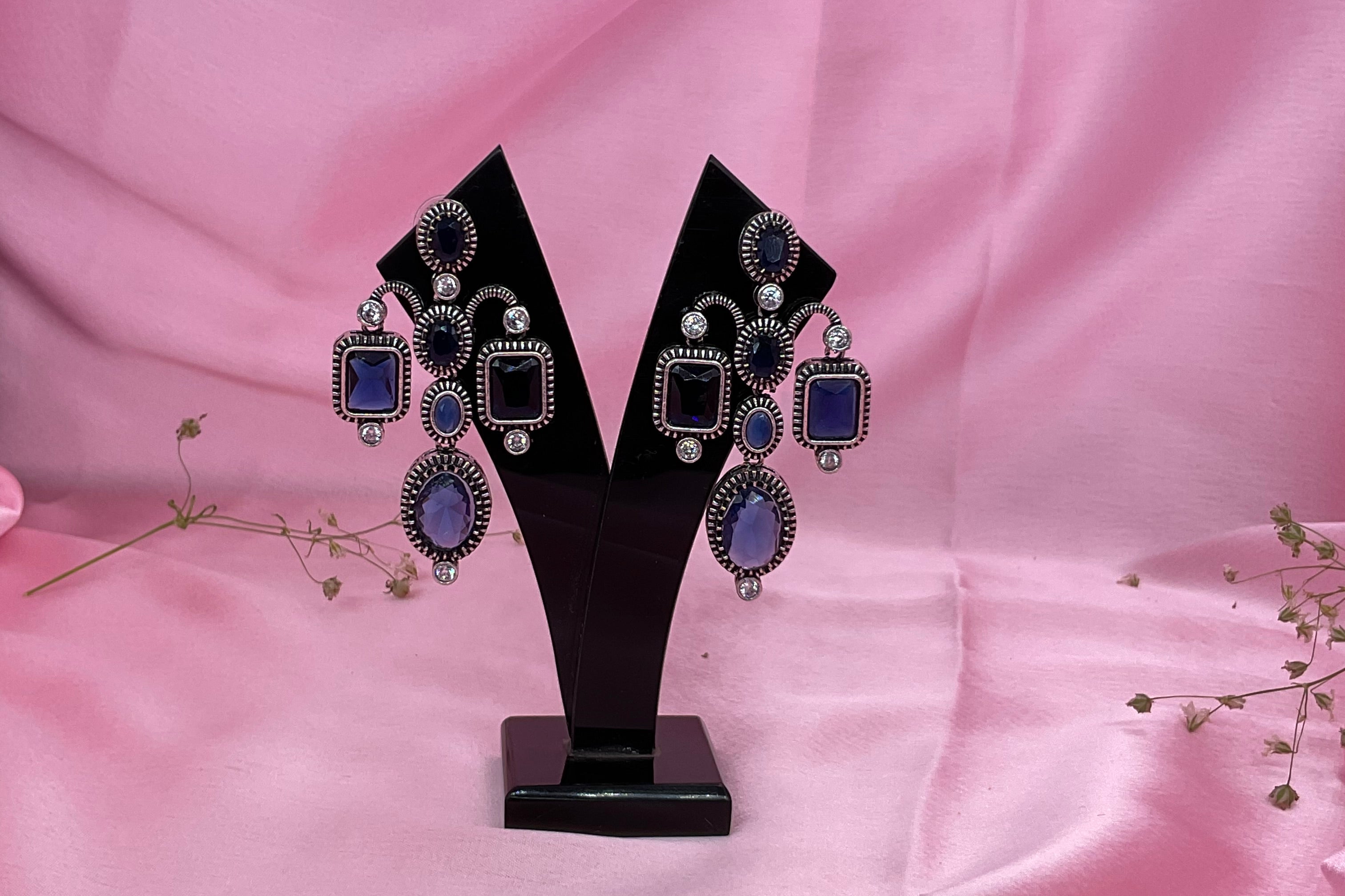 Silver Victorian Imara Party Earrings