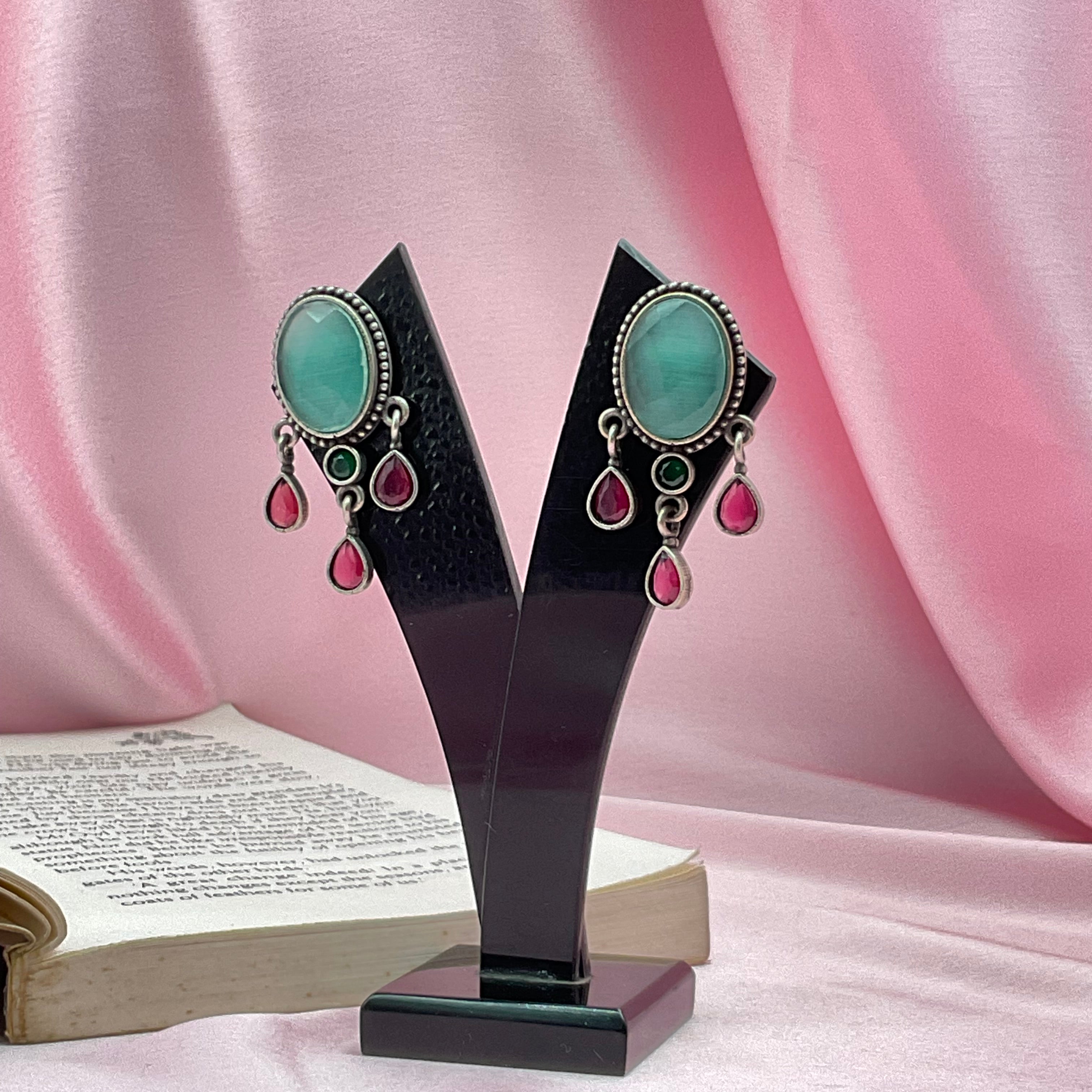 SANDHYA SILVER LOOK ALIKE DANGLERS