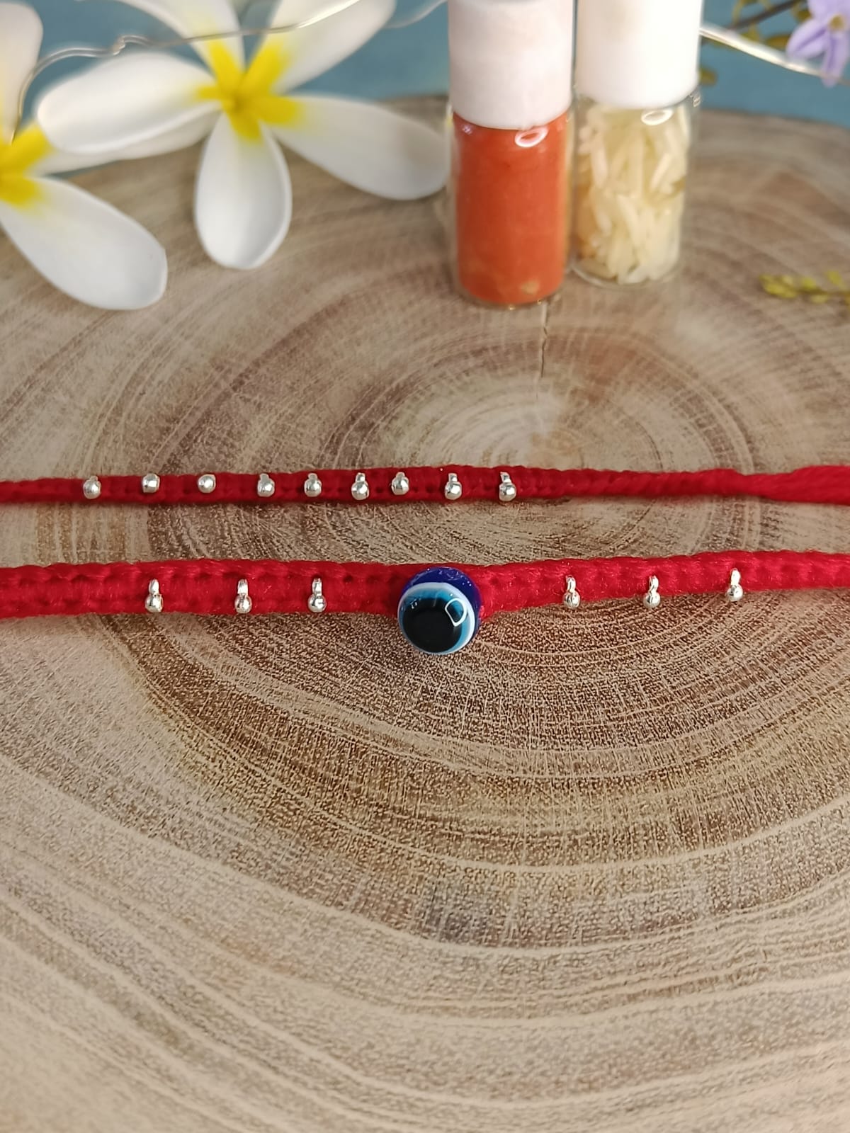 Minimal Chandi Silver 92.5% Rakhi {Combo of 2}